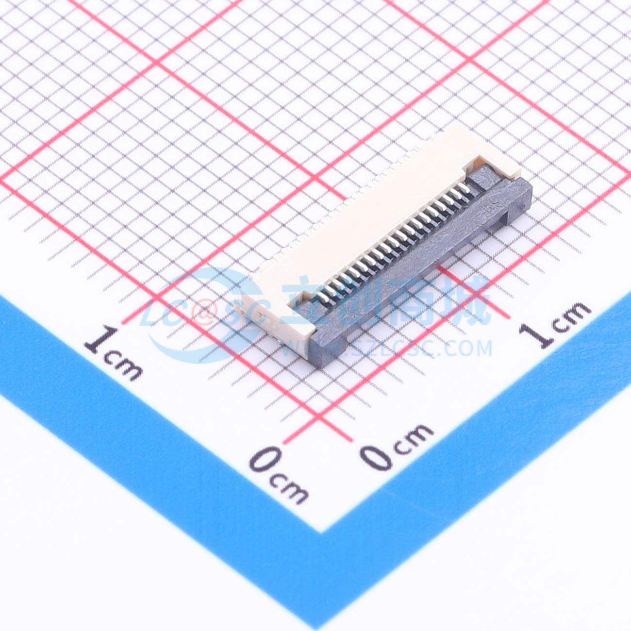 点击查看大图 ZX-0.5FPC-2H-QF19P实物图