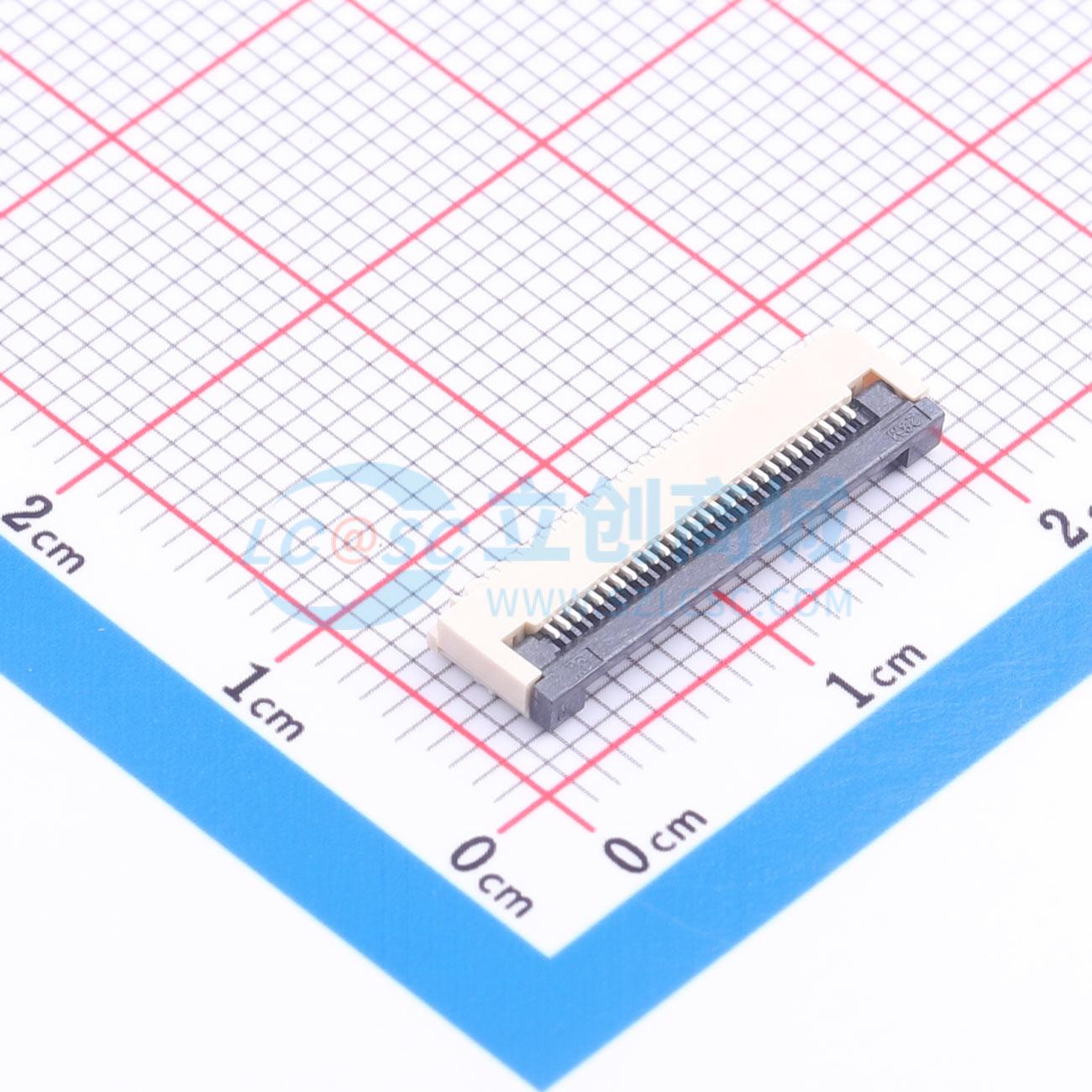 点击查看大图 ZX-0.5FPC-2H-QF28P实物图