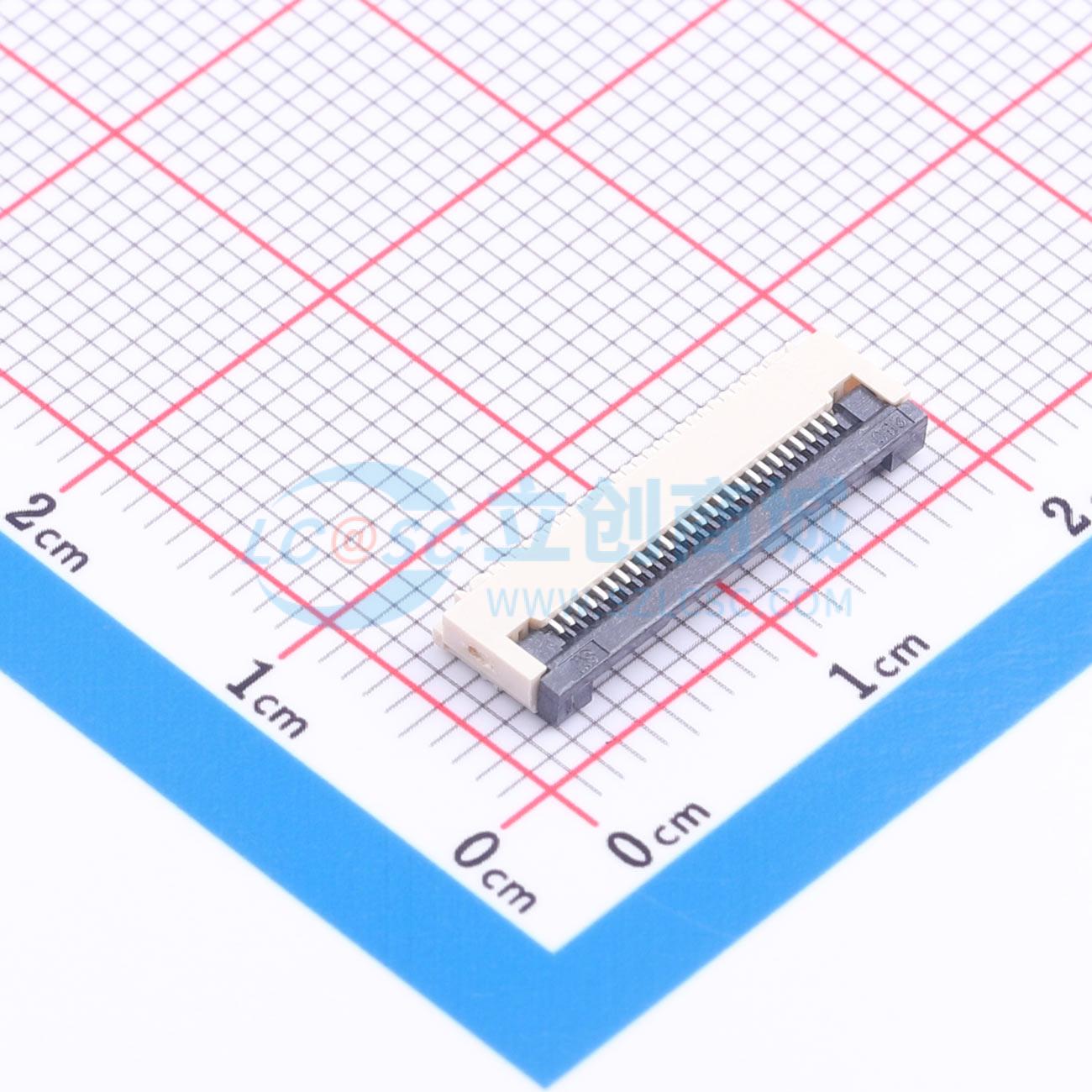 点击查看大图 ZX-0.5FPC-2H-QF26P实物图
