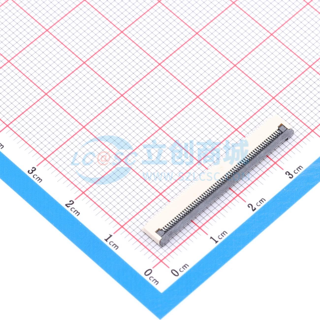 点击查看大图 ZX-0.5FPC-2H-QF61P实物图