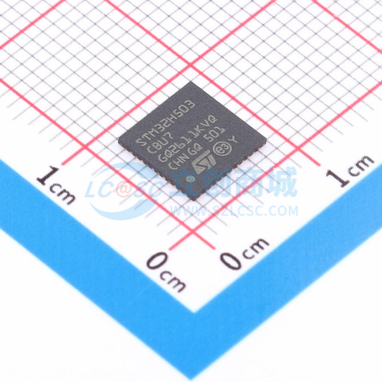 点击查看大图 STM32H503CBU7实物图