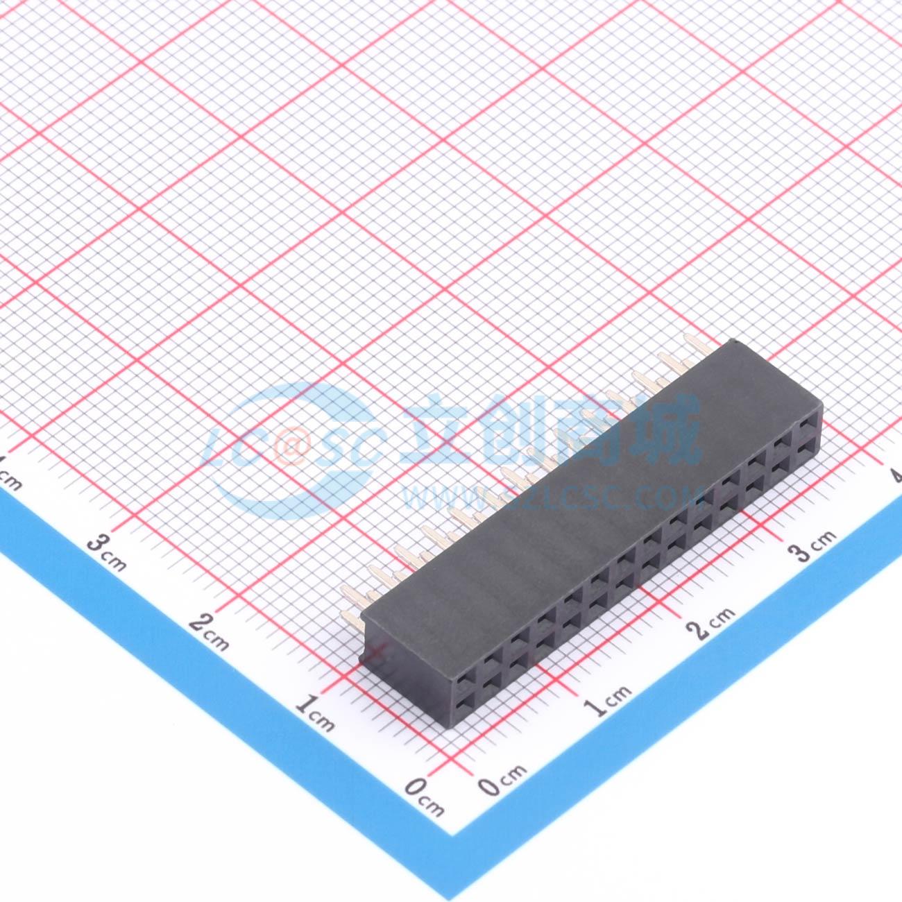 点击查看大图 AM-PM2.54-V10-2*14P实物图