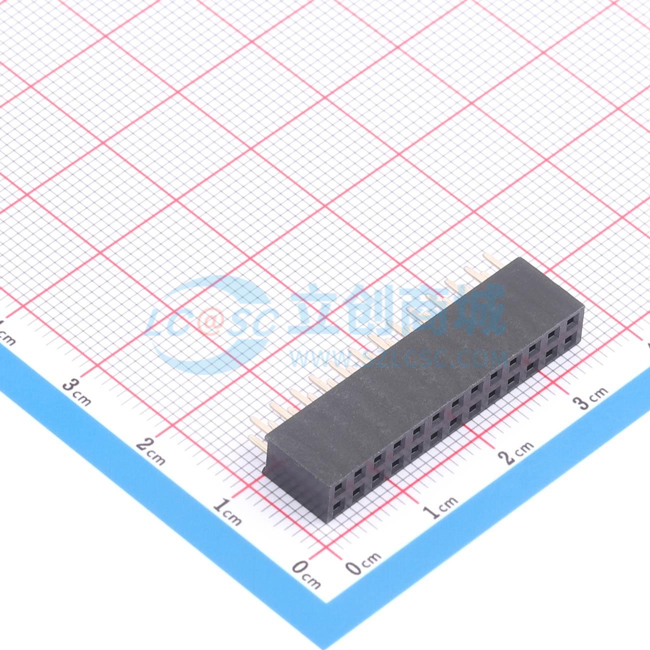 点击查看大图 AM-PM2.54-V10-2*13P实物图