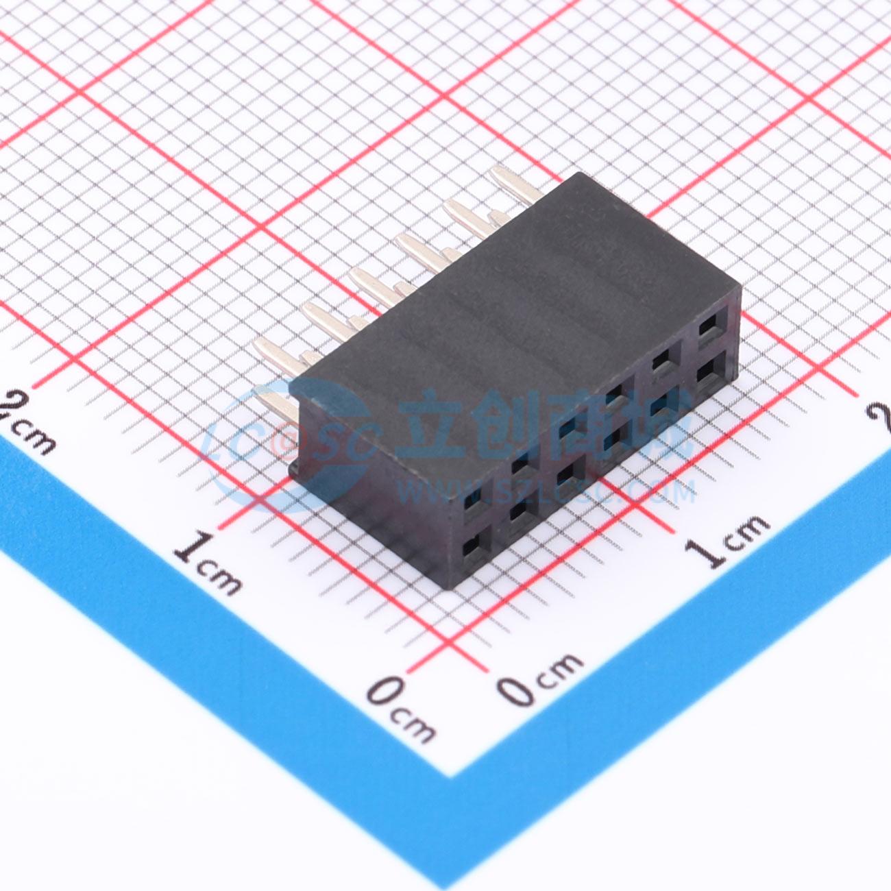 点击查看大图 AM-PM2.54-V10-2*6P实物图
