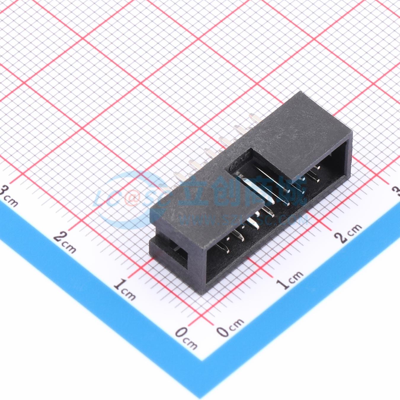 点击查看大图 IDC2.54-2*7PZ实物图