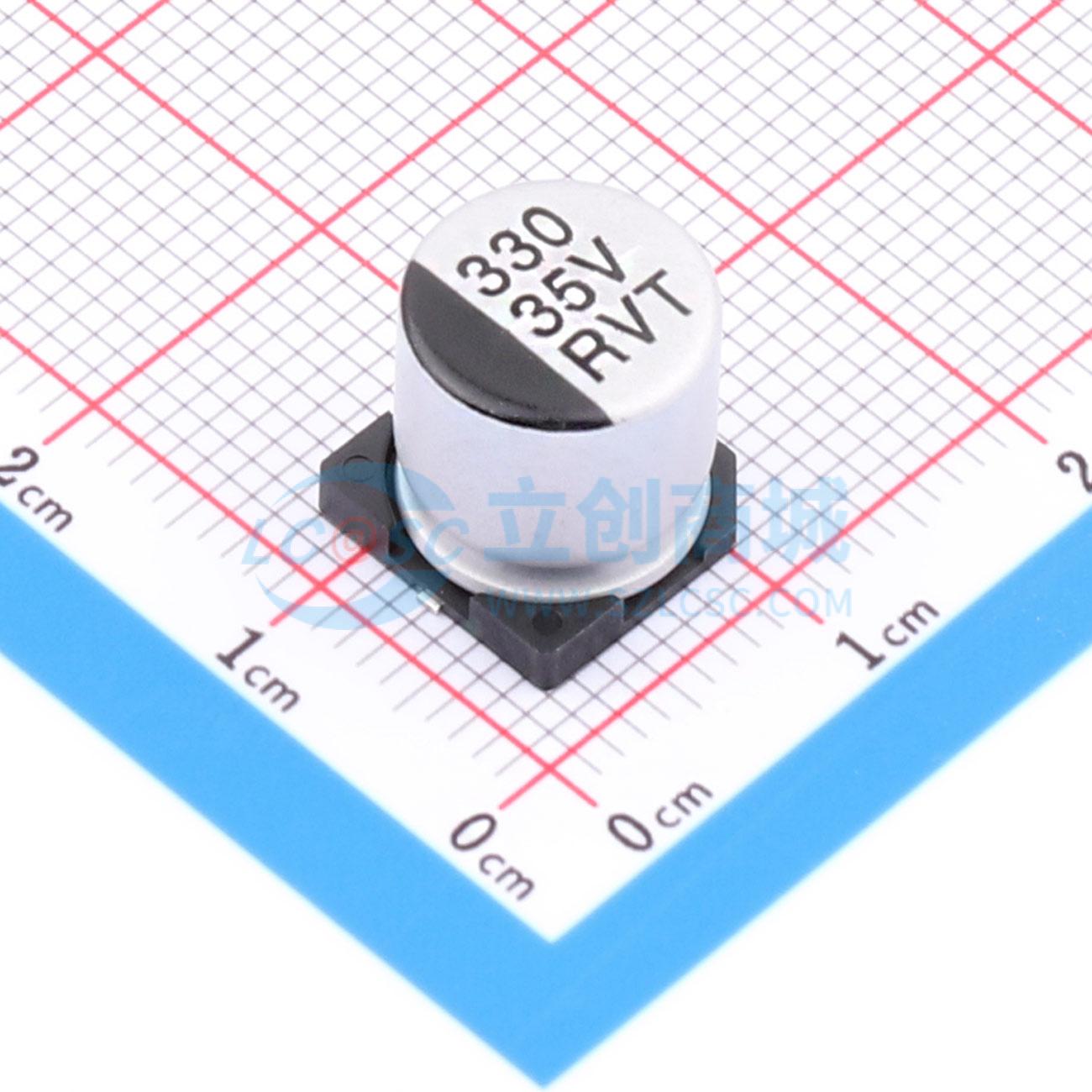 点击查看大图 RYRVT35V330UF10*10实物图
