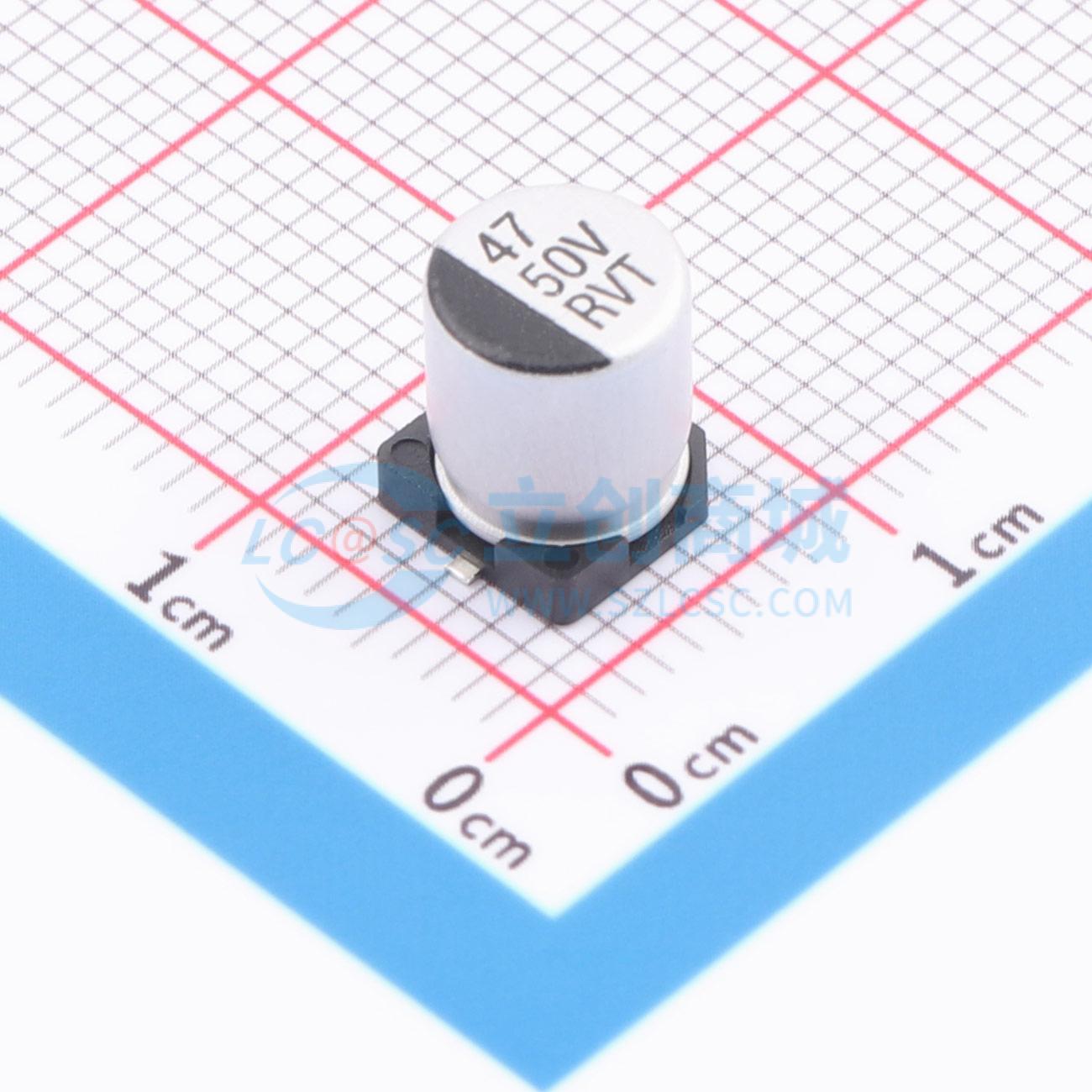点击查看大图 RYRVT50V47UF6*7实物图