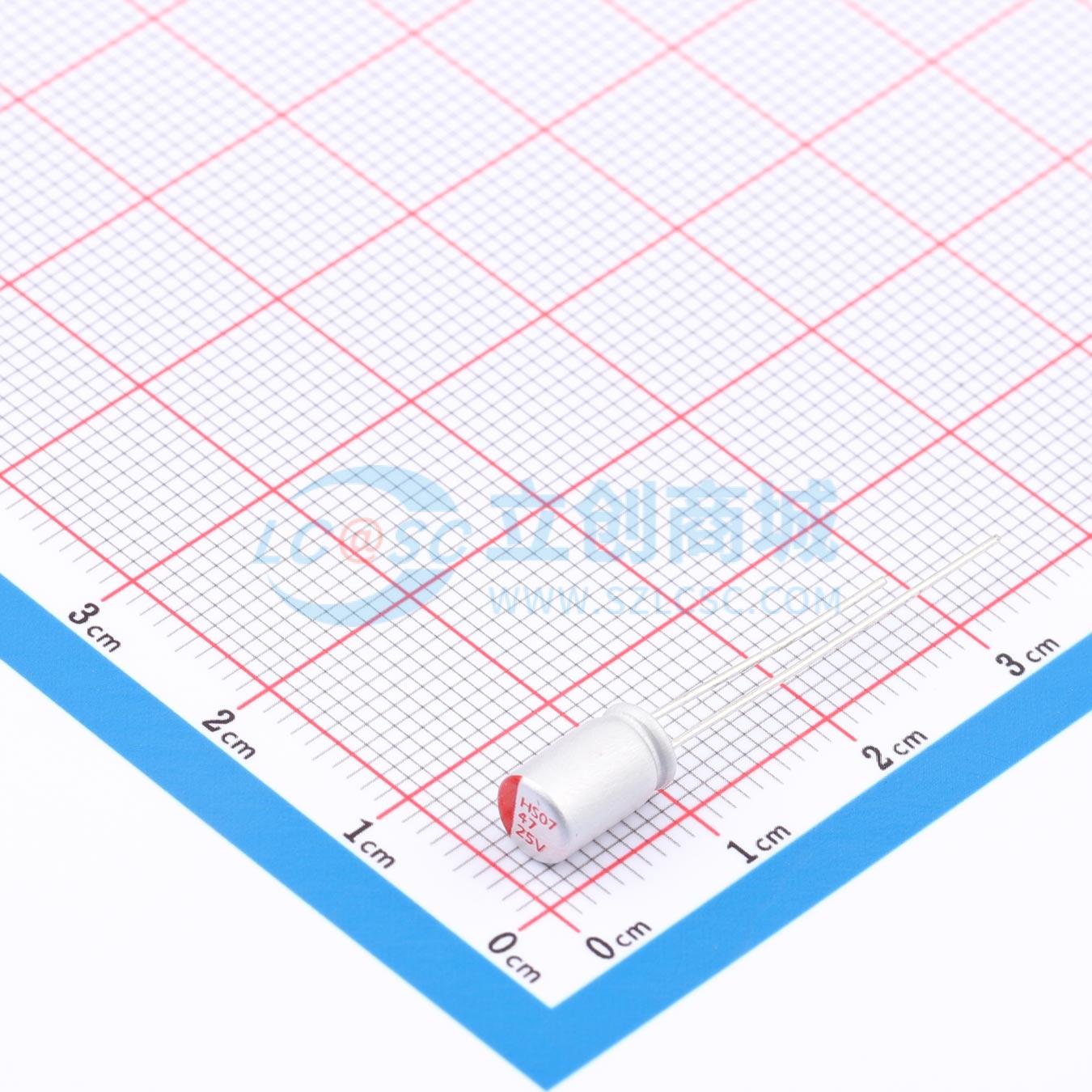 点击查看大图 RYHS25V47UF5*8实物图