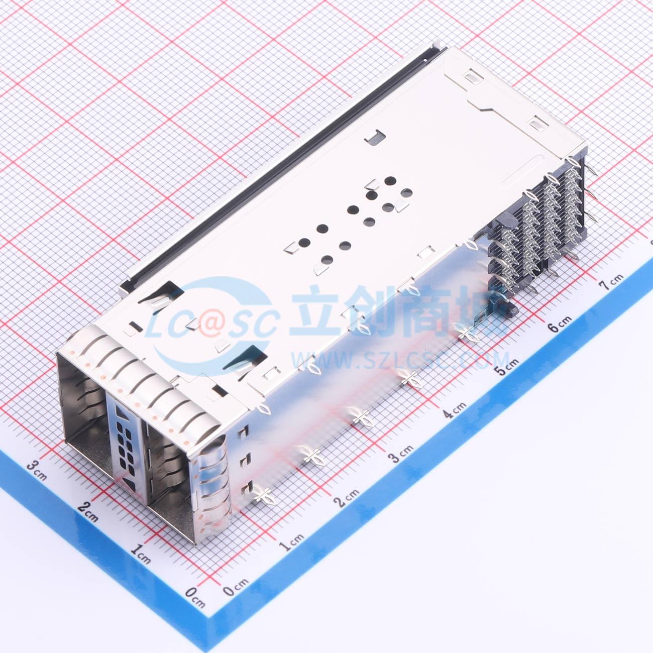 点击查看大图 QSFP28 1715650001 2X1YDOS-CND实物图