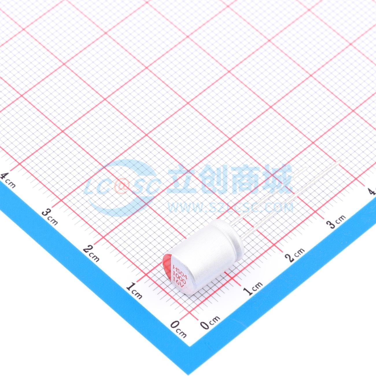 点击查看大图 RYHS16V1000UF8*11.5实物图