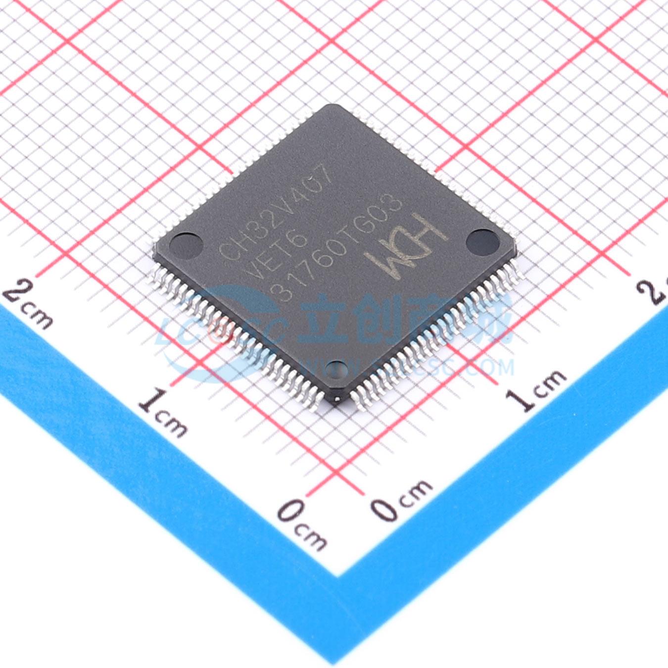 点击查看大图 CH32V407VET6实物图