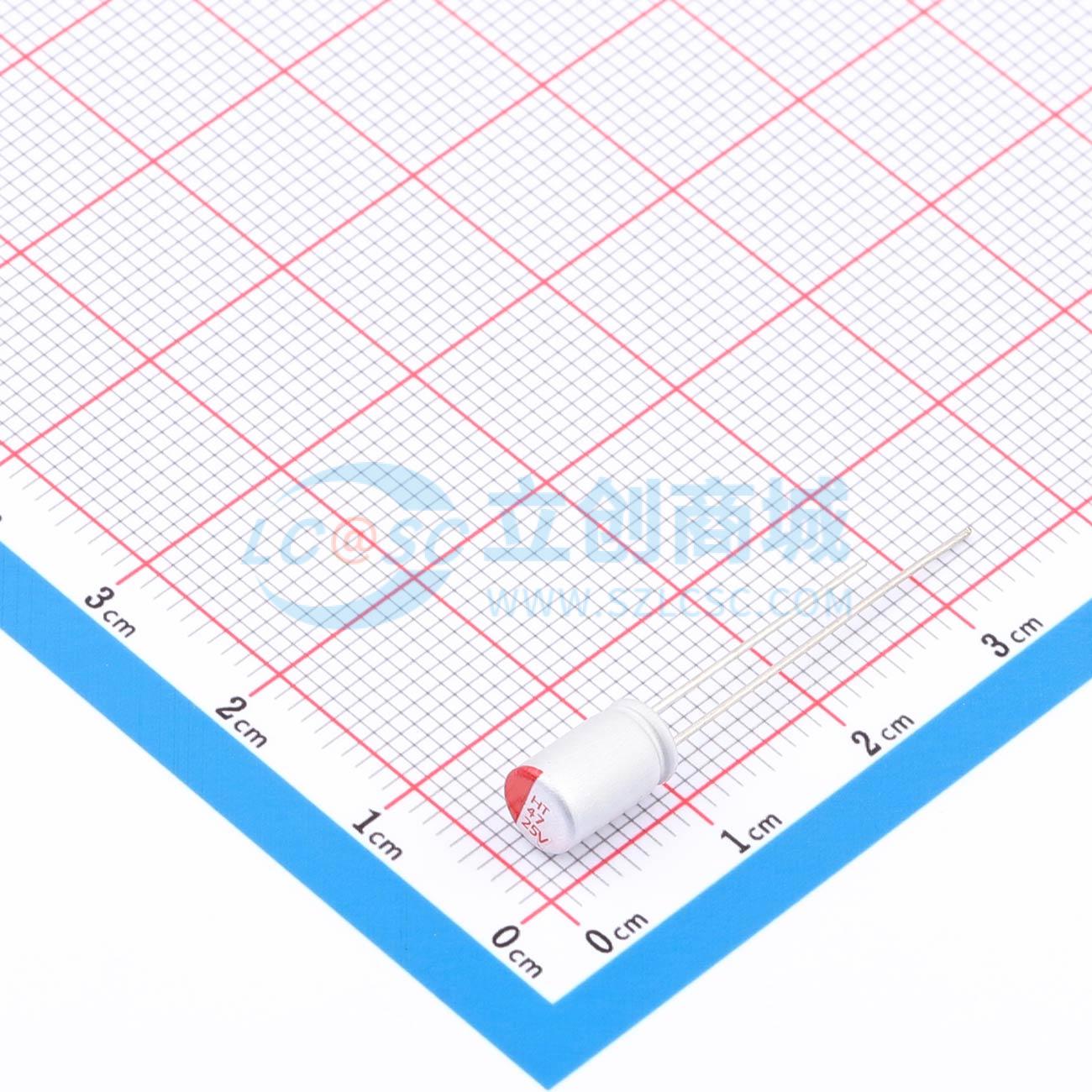 点击查看大图 RYHT25V47UF5*8实物图