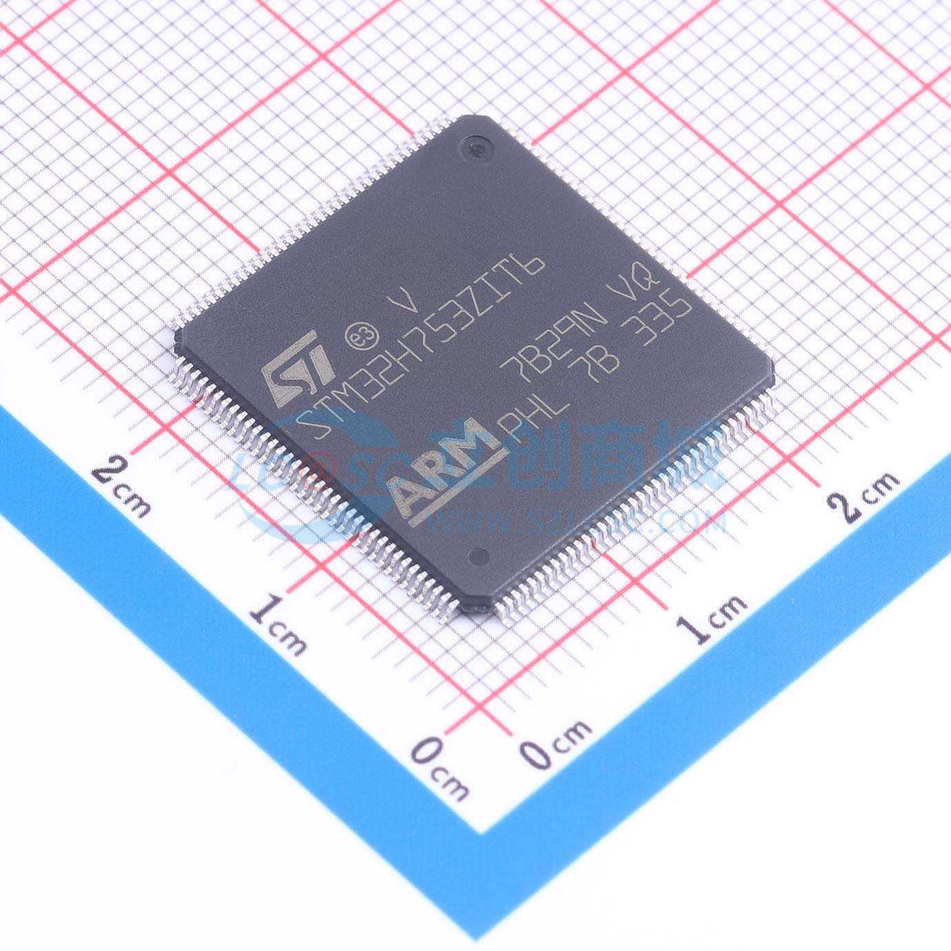 点击查看大图 STM32H753ZIT6TR实物图