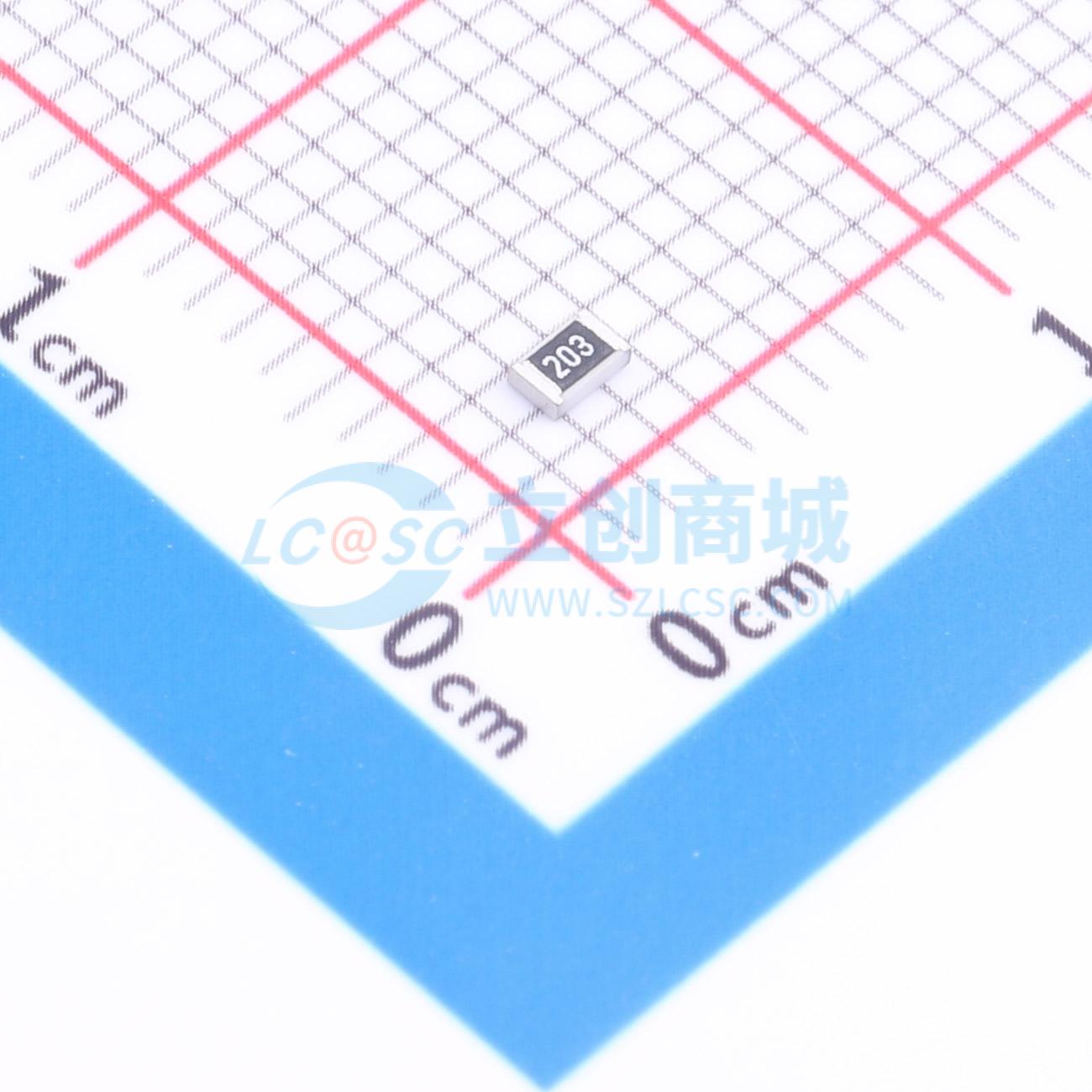 点击查看大图 HRC0805J203 FNTN实物图