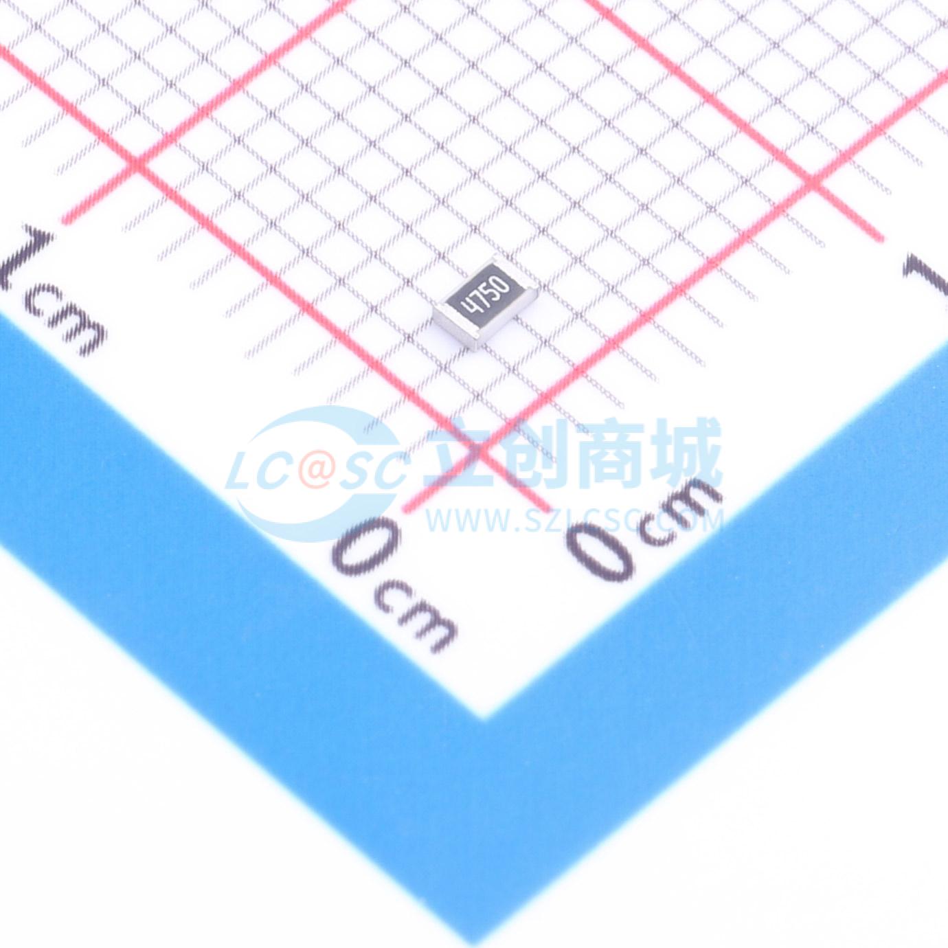 点击查看大图 HRC0805F4750FNTN实物图