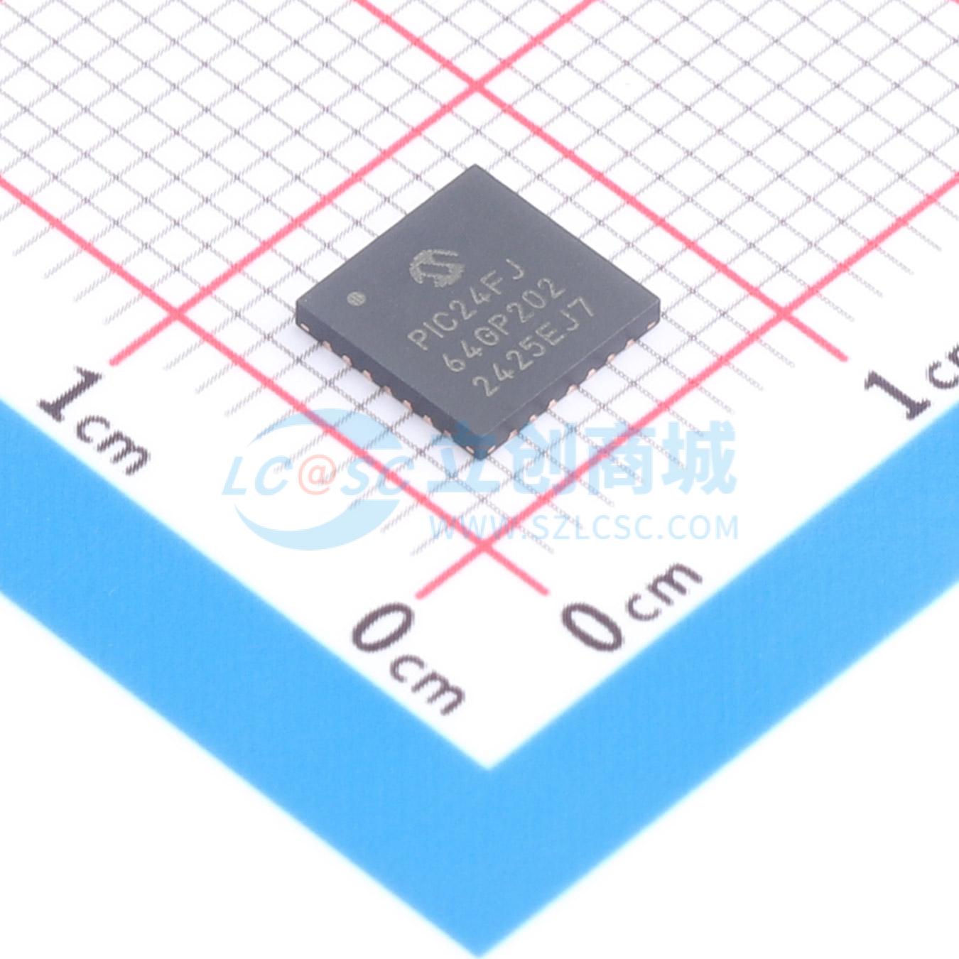 点击查看大图 PIC24FJ64GP202-E/ML实物图