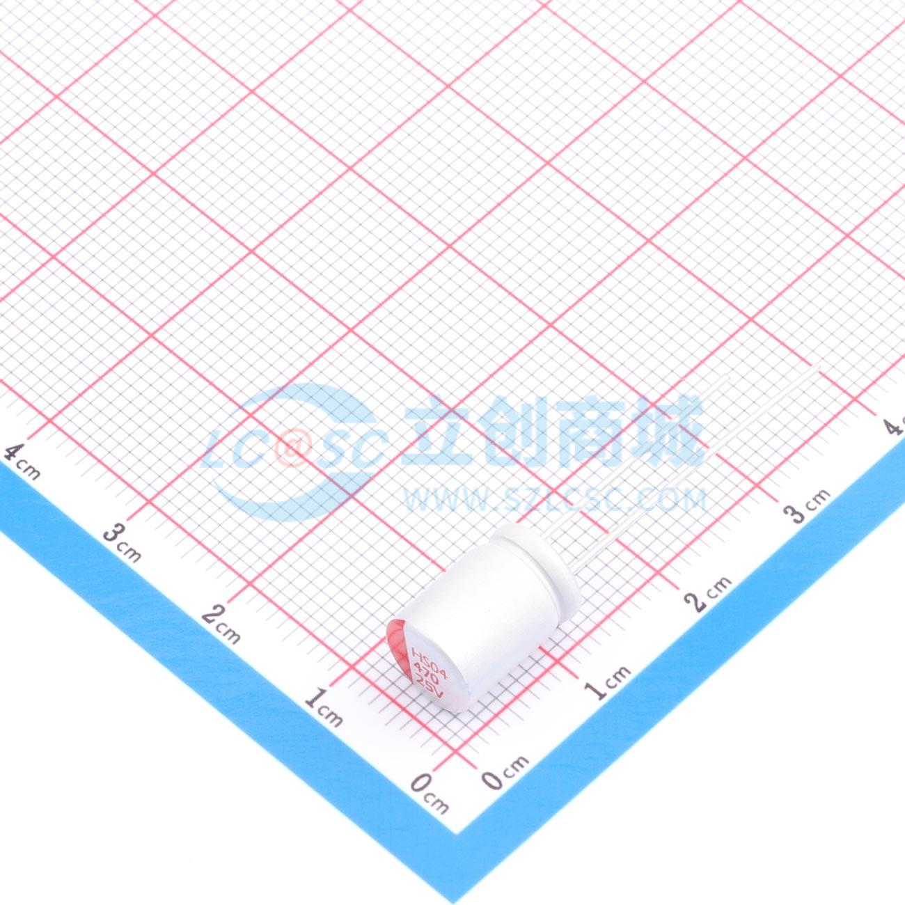 点击查看大图 RYHS25V470UF8*11实物图
