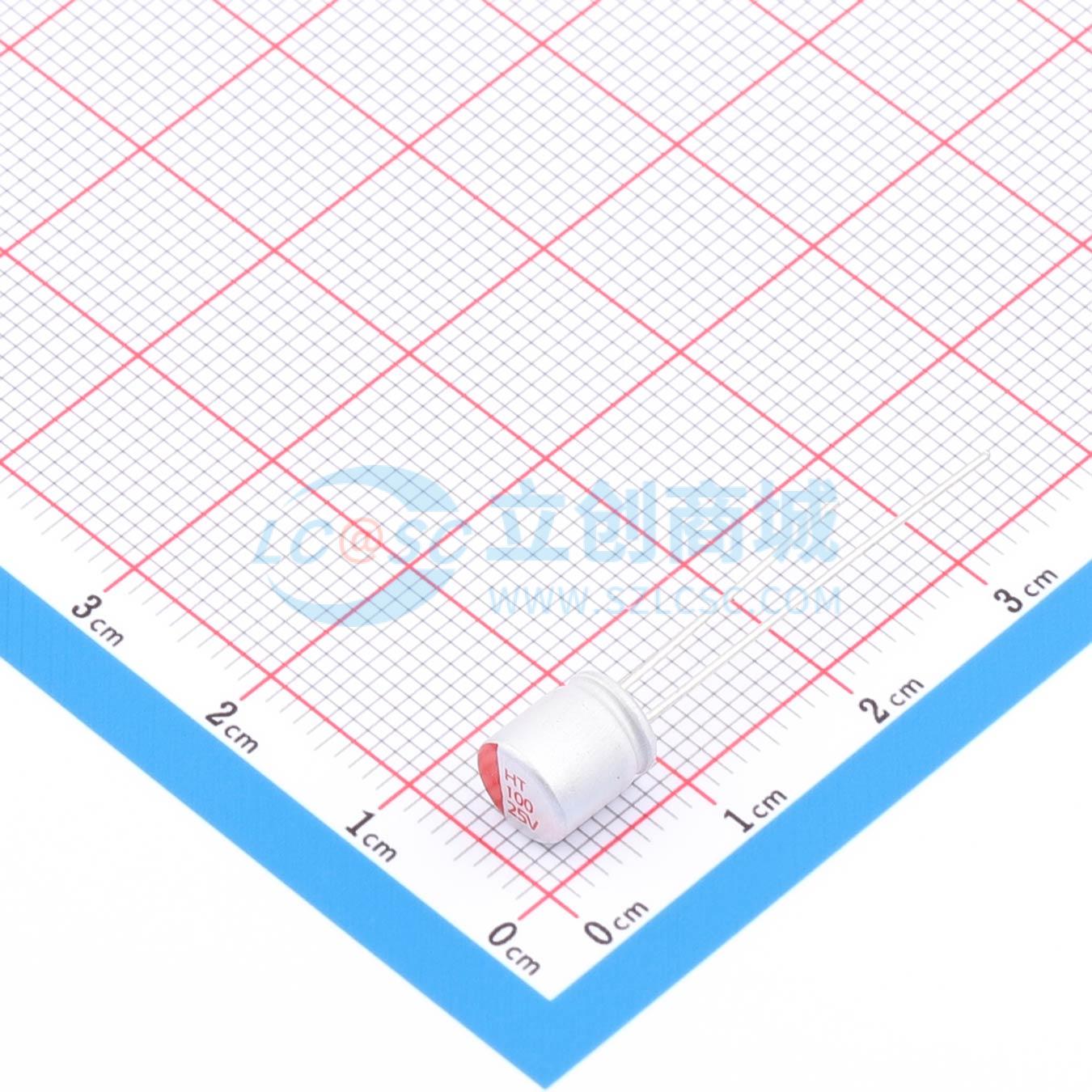 点击查看大图 RYHT25V100UF6*7实物图