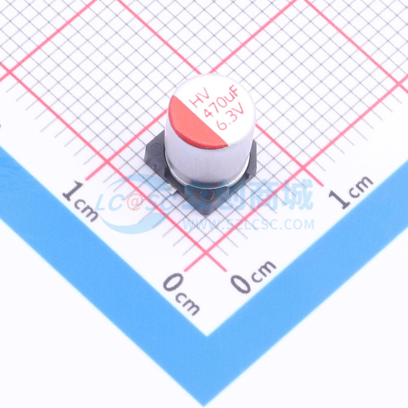 点击查看大图 RYHV6.3V470UF6*7实物图