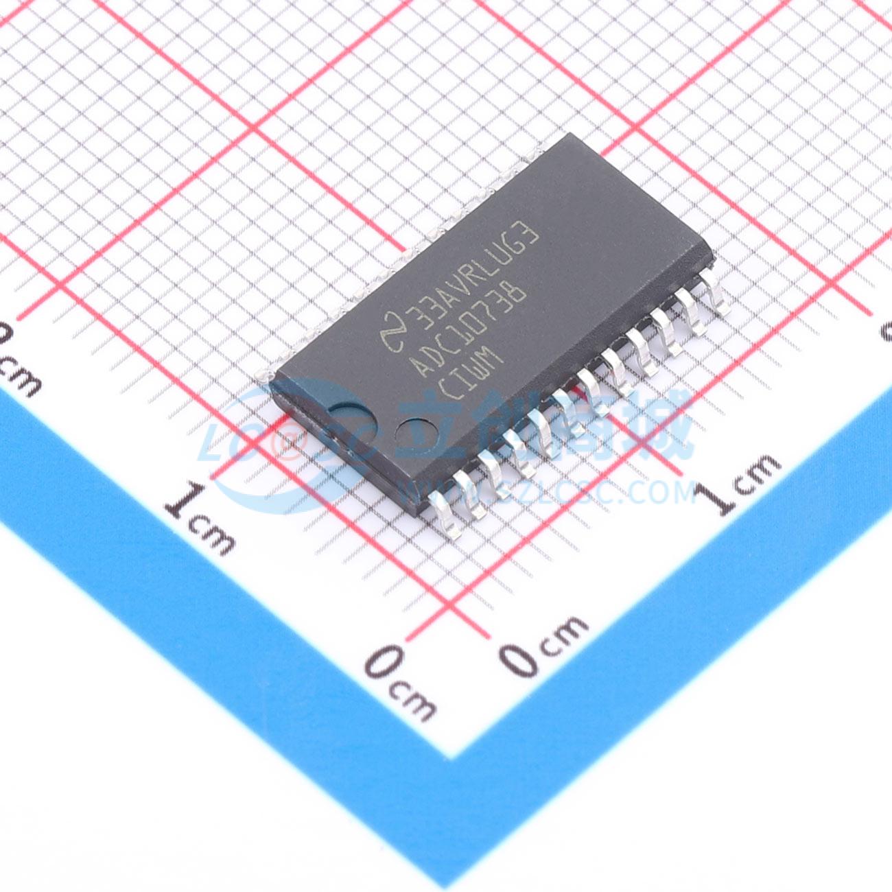 点击查看大图 ADC10738CIWMX/NOPB实物图