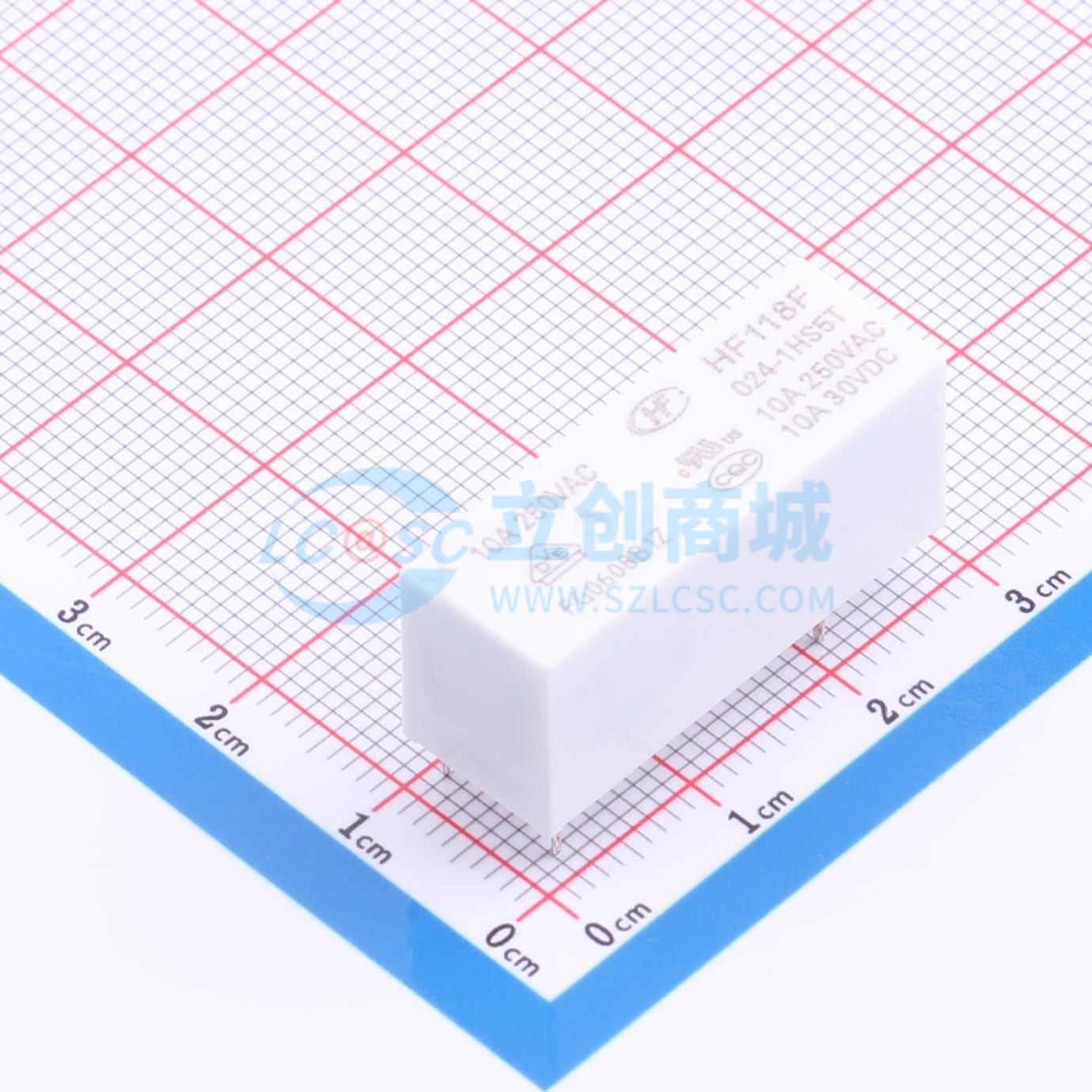 点击查看大图 HF118F/024-1HS5T实物图