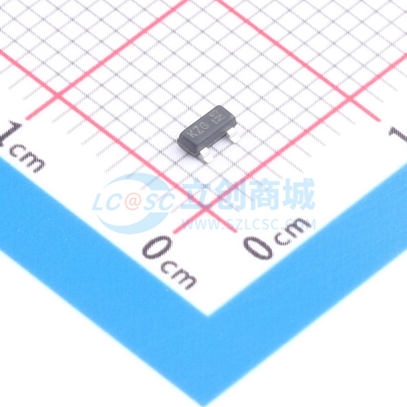 点击查看大图 BZX84C3V9Q-7-F实物图