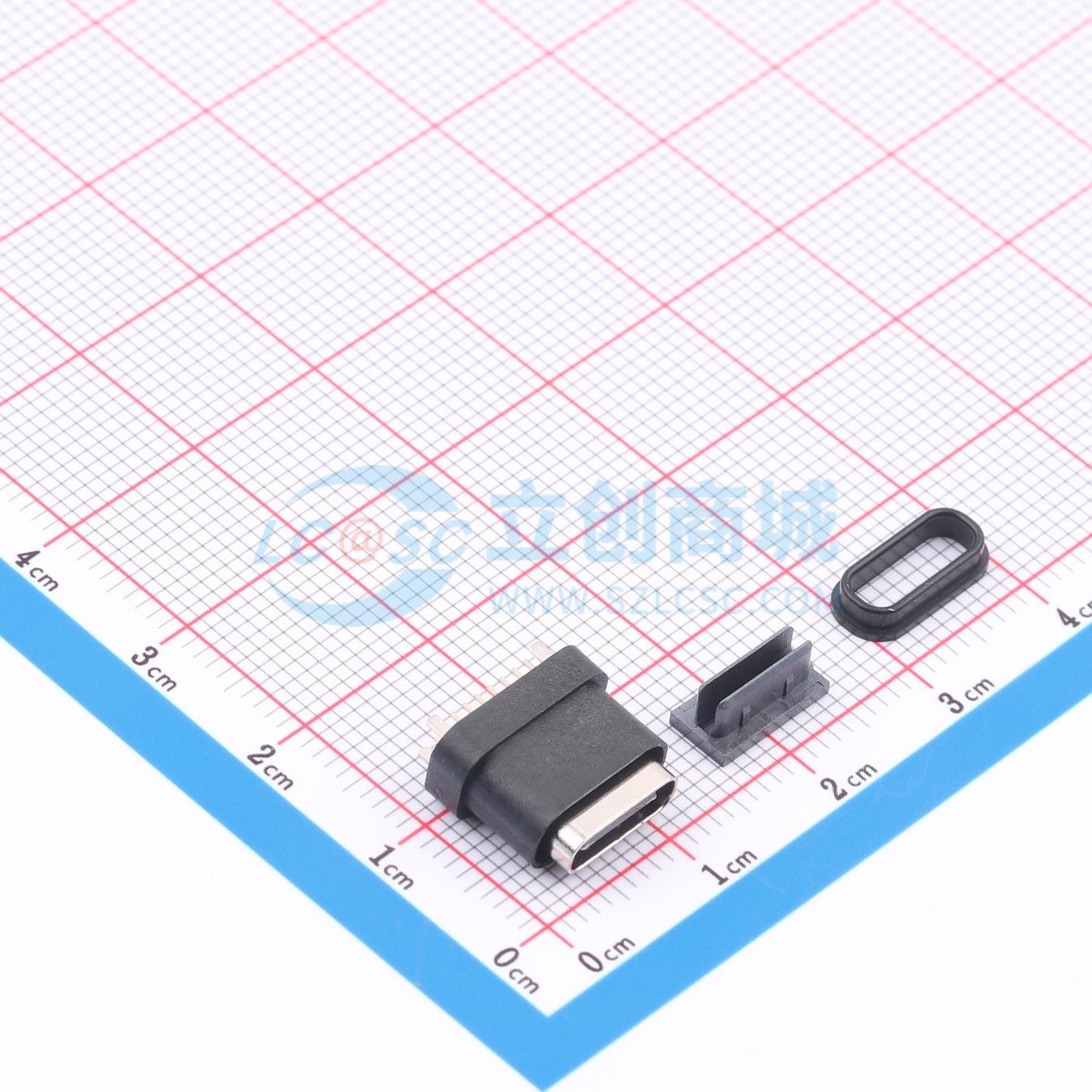 点击查看大图 Type-C-16P-ZCFS-10.0-B实物图