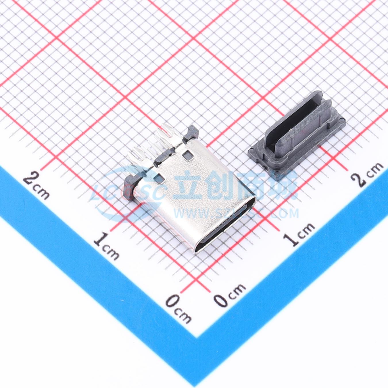 点击查看大图 LAIL-TYPE-C-16PIN-02Y-ZC实物图
