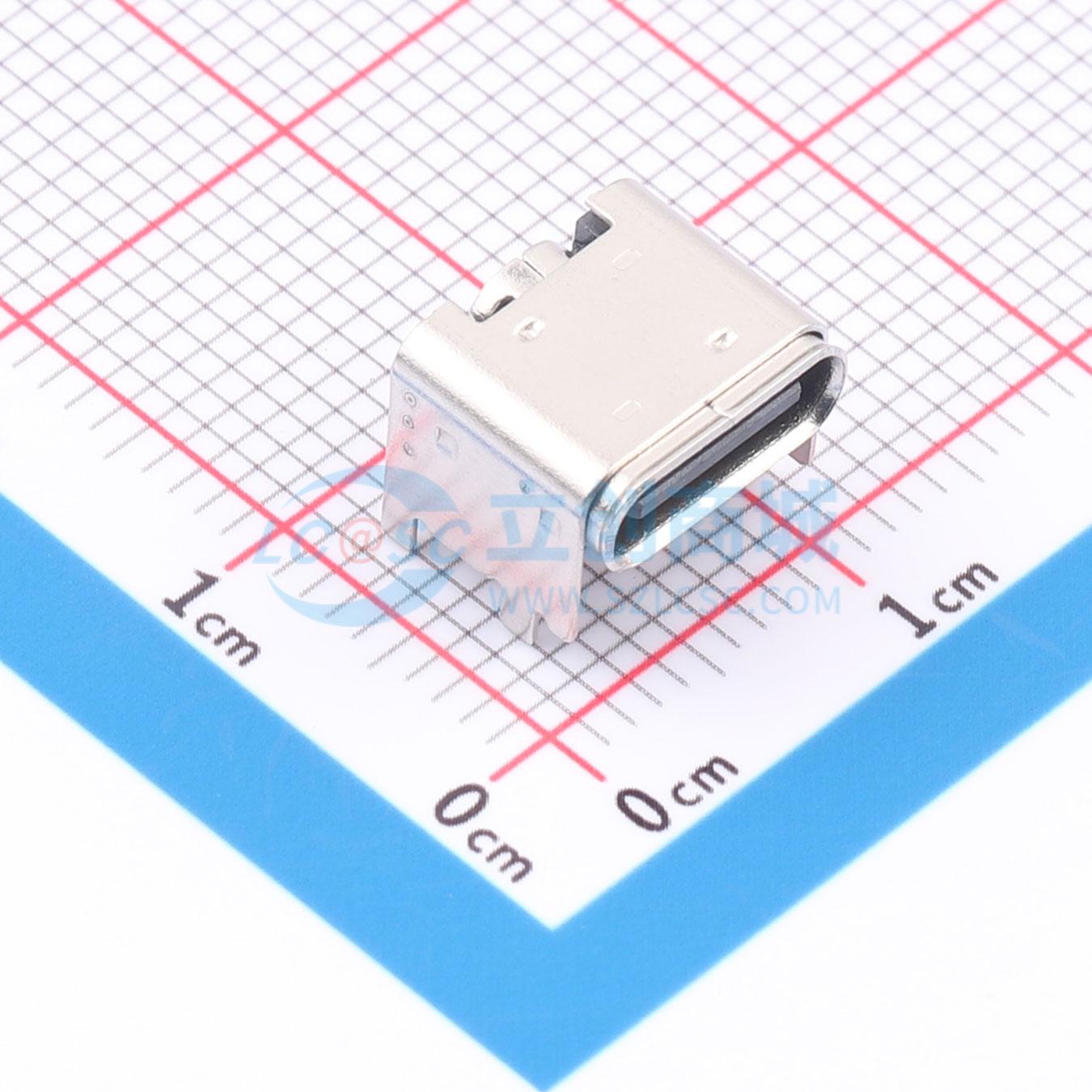 点击查看大图 Type-C-16P-JGSKH4.58-B实物图