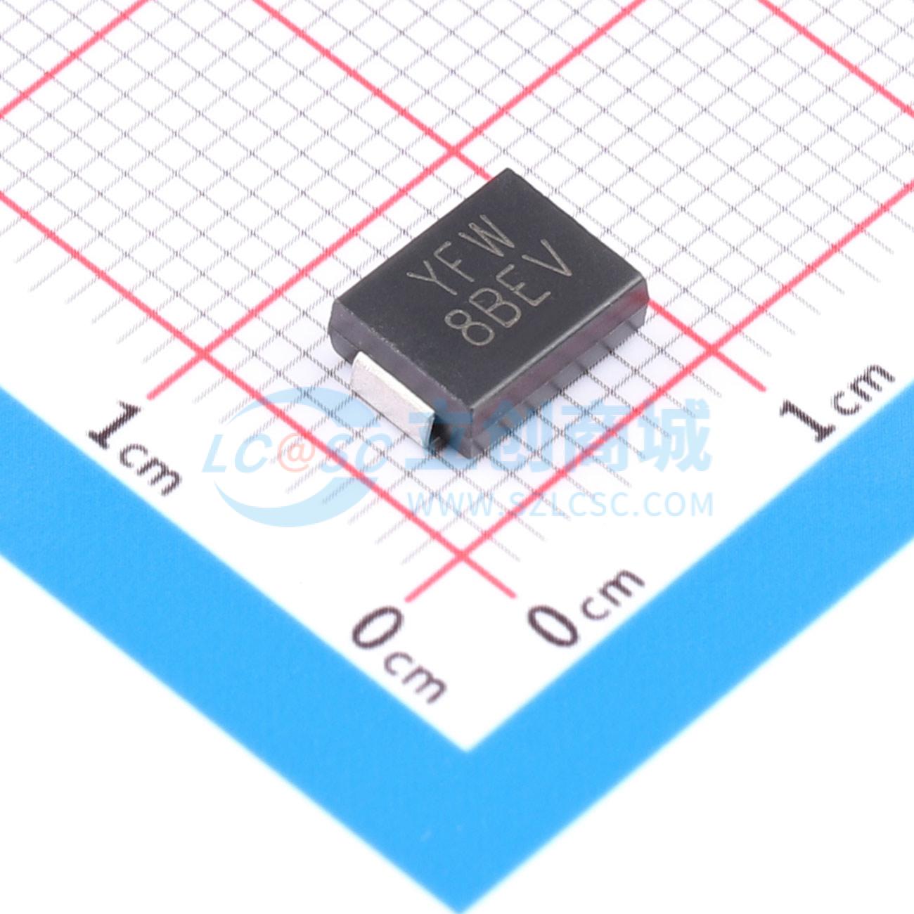点击查看大图 8.0SMDJ18CA实物图