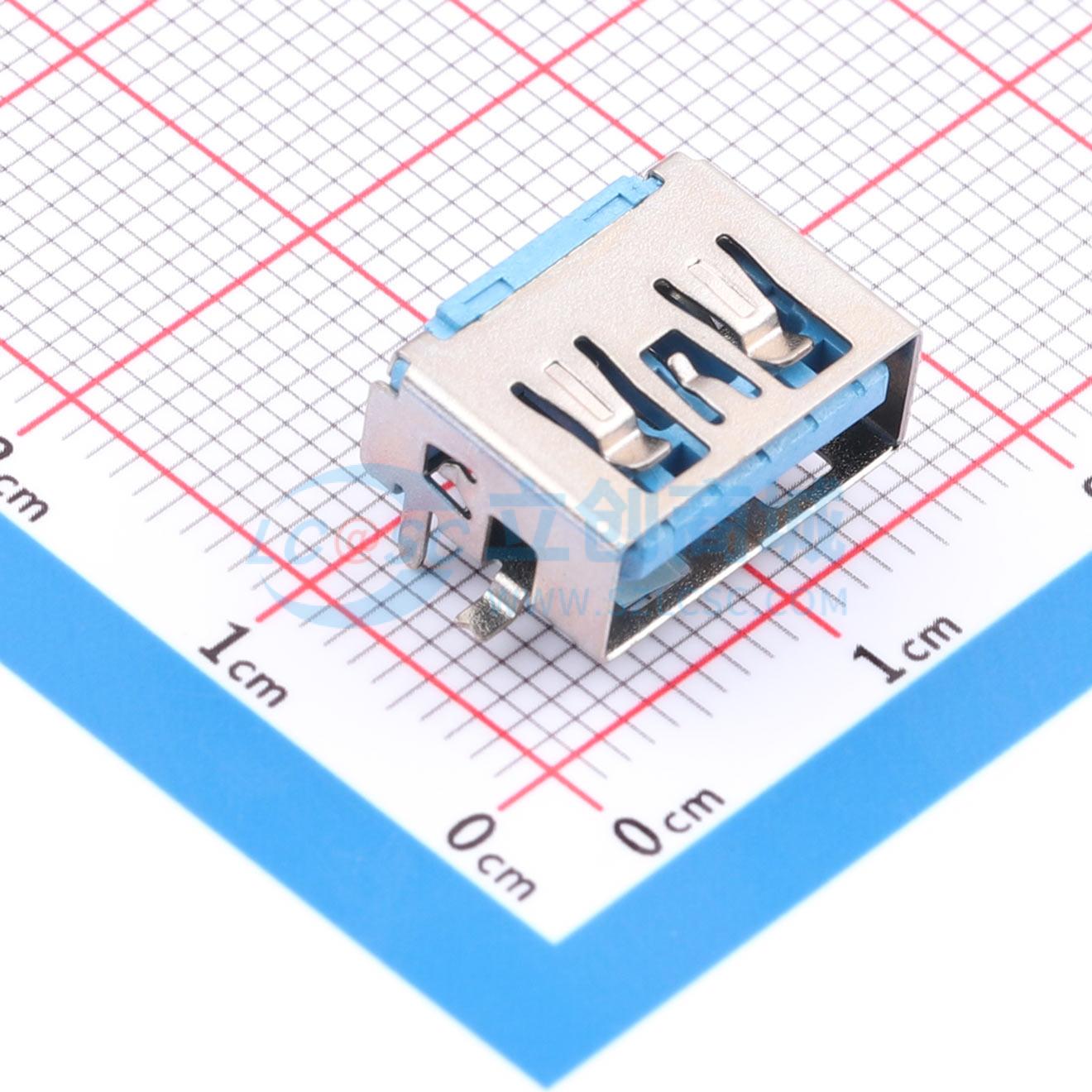 点击查看大图 USB-3.0AF-DT10.0BS6.3H-B实物图
