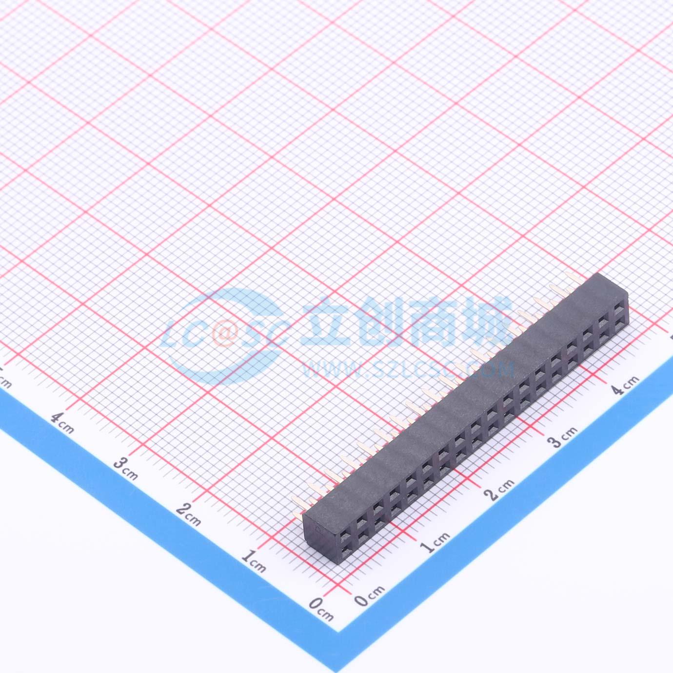 点击查看大图 KH-2.54FH-2X18P-H5.0实物图
