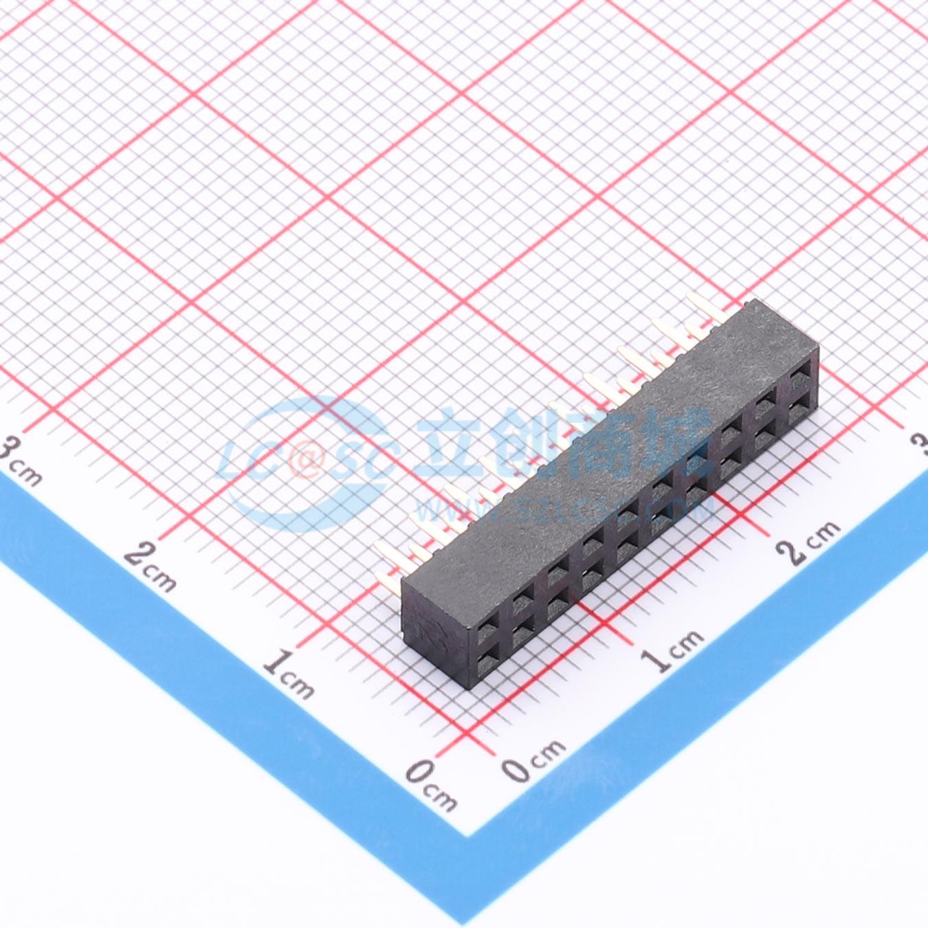 点击查看大图 KH-2.54FH-2X10P-H5.0实物图