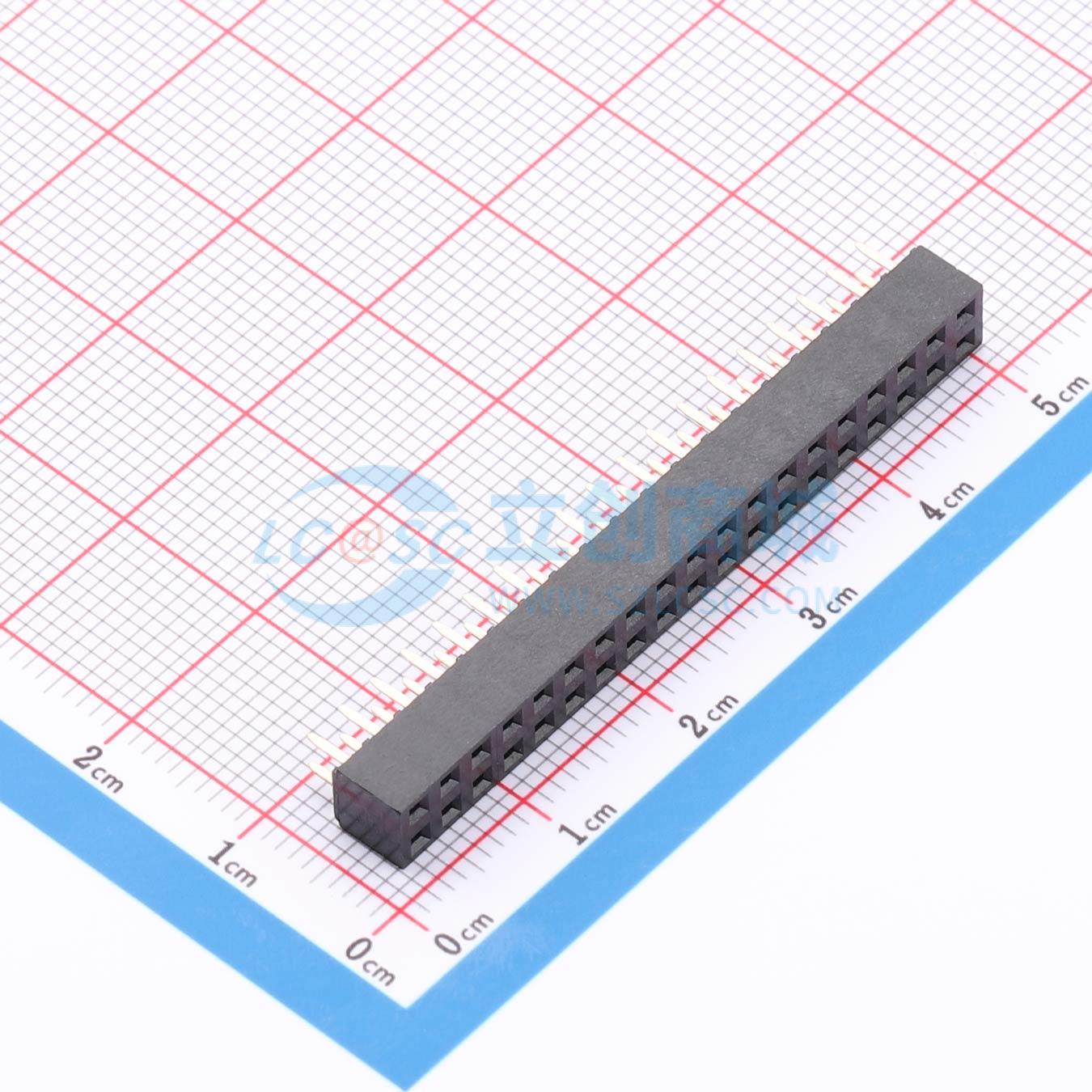 点击查看大图 KH-2.54FH-2X19P-H5.0实物图