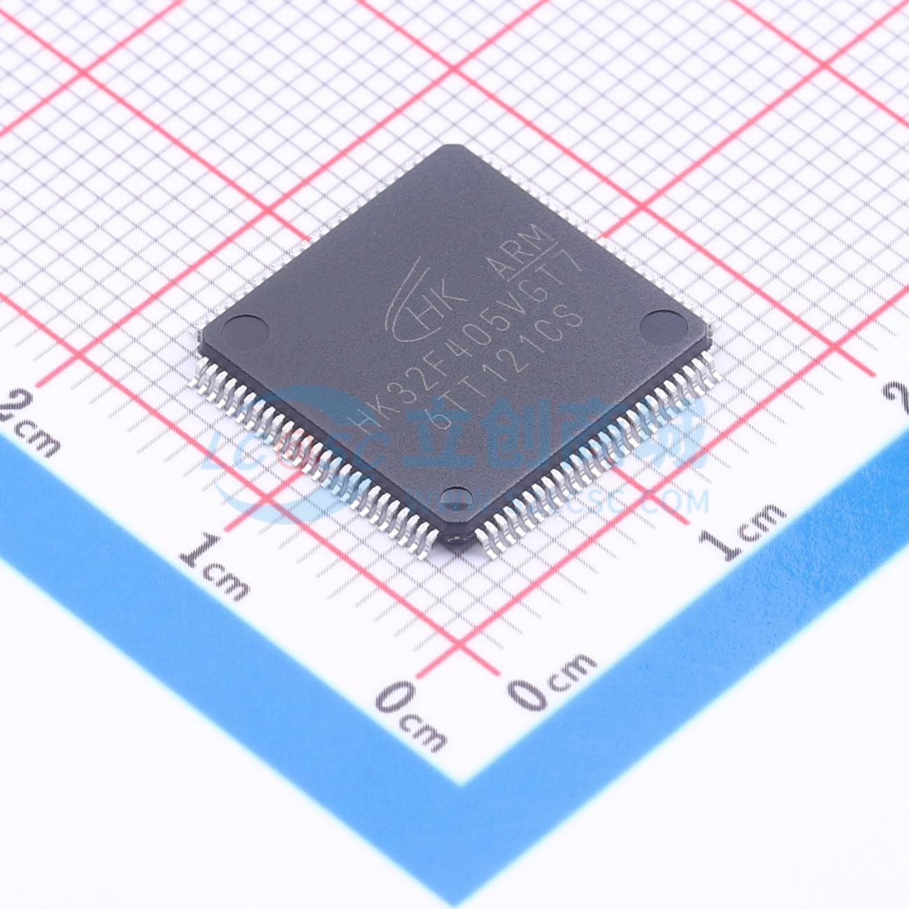 点击查看大图 HK32F405VGT7实物图