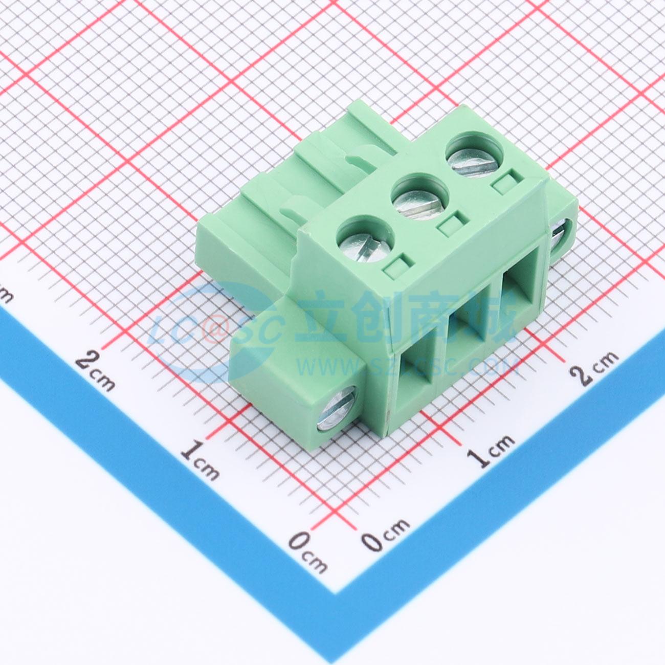 点击查看大图 LAIL-PTB5.08-3P-GN-01S-MC实物图