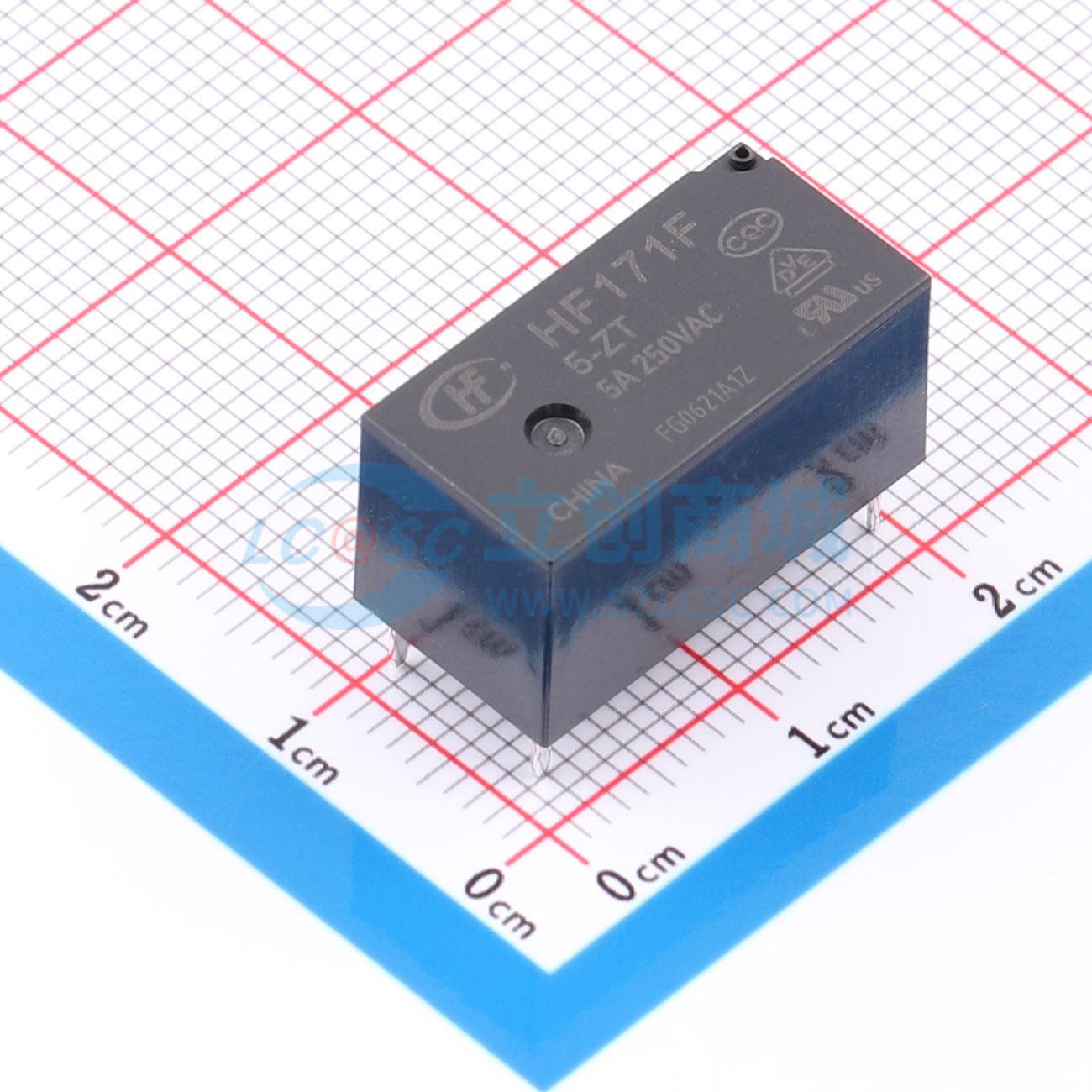 点击查看大图 HF171F/5-ZT实物图