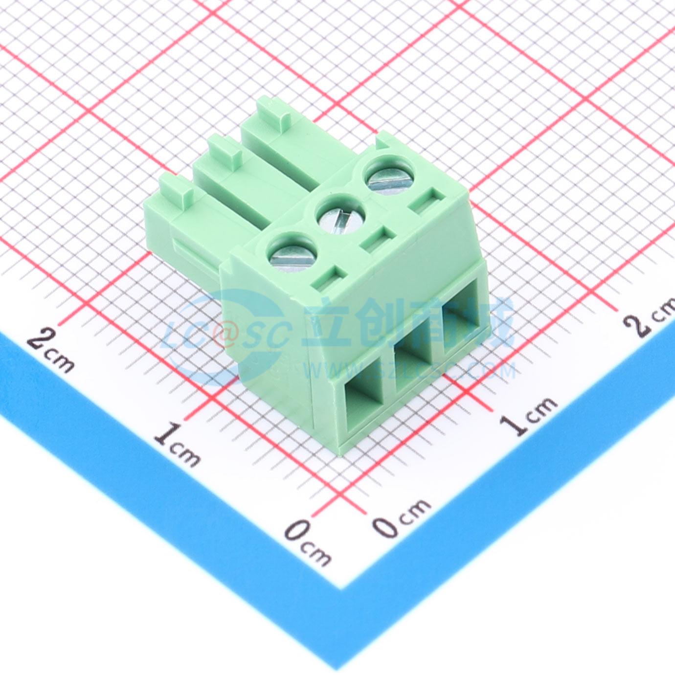 点击查看大图 LAIL-PTB3.81-3P-GN-01-MC实物图