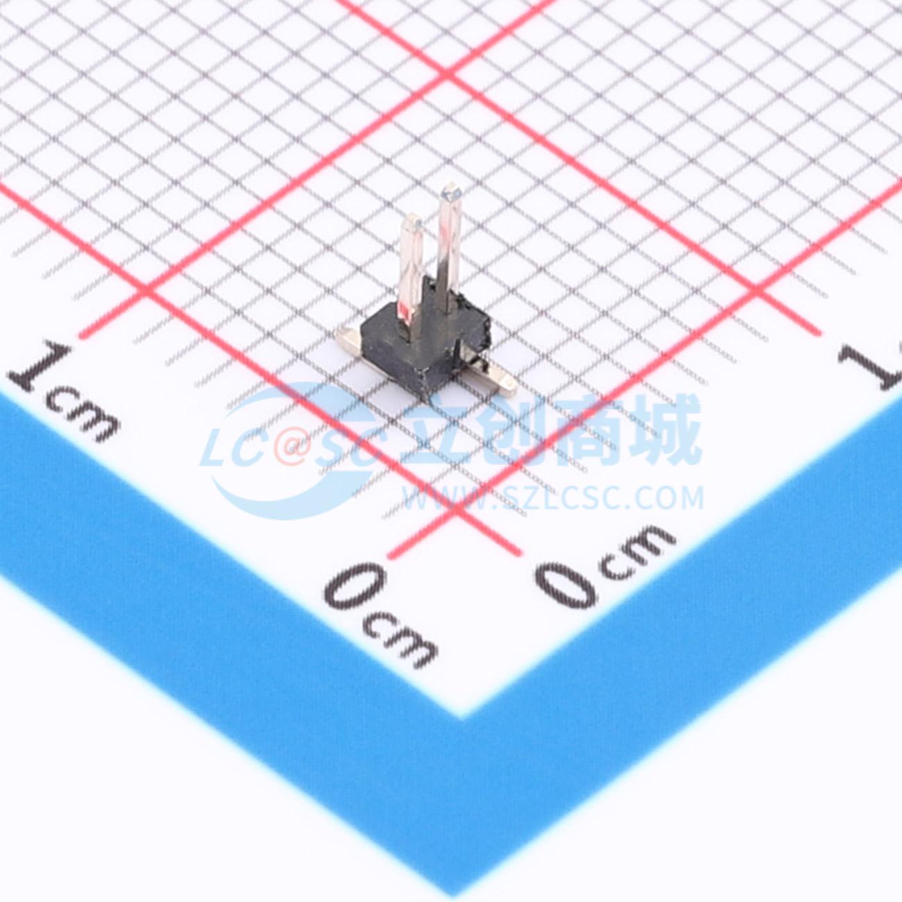 点击查看大图 PZ1.27-1x2PLT-L7.2-R Pin header实物图