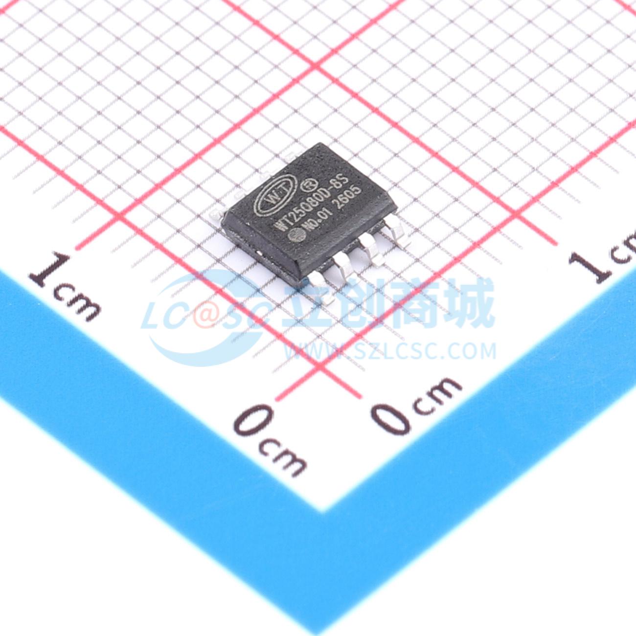 点击查看大图 WT25Q80X-8S(150mil)8Mbit FLash实物图