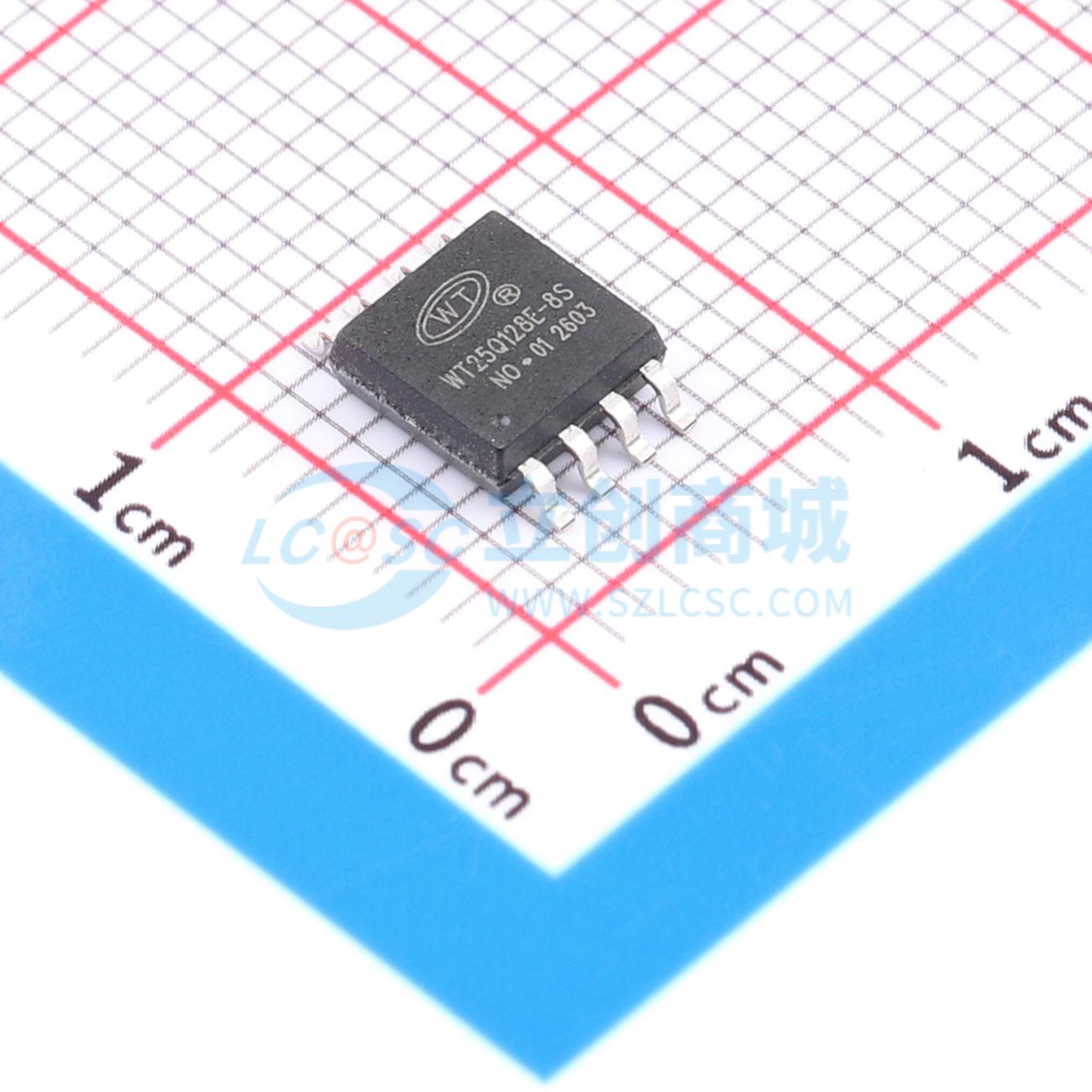 点击查看大图 WT25Q128X-8S(208mil)128Mbit FLash实物图