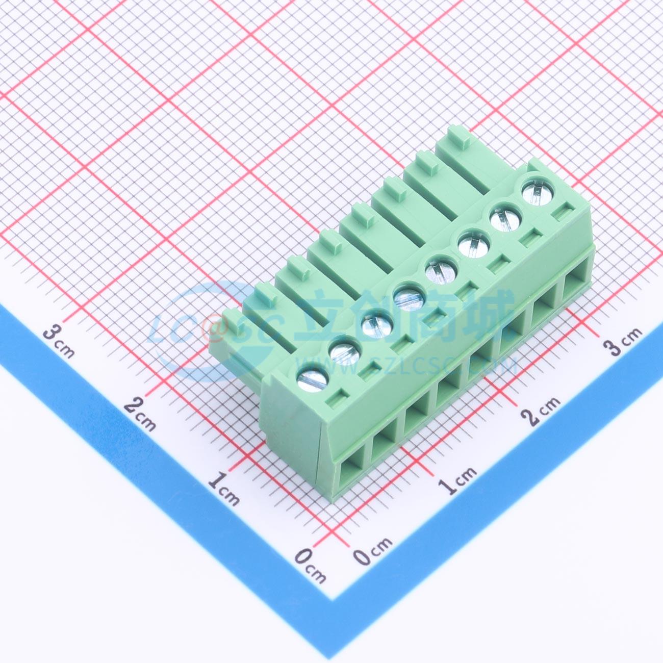 点击查看大图 LAIL-PTB3.81-8P-GN-01-MC实物图