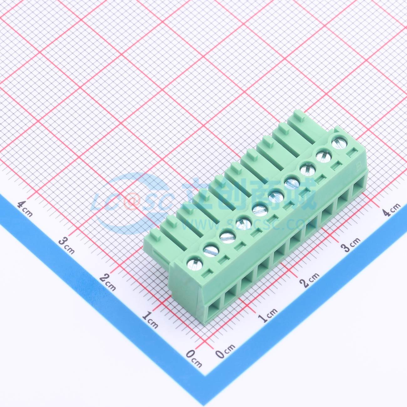 点击查看大图 LAIL-PTB3.81-10P-GN-01-MC实物图