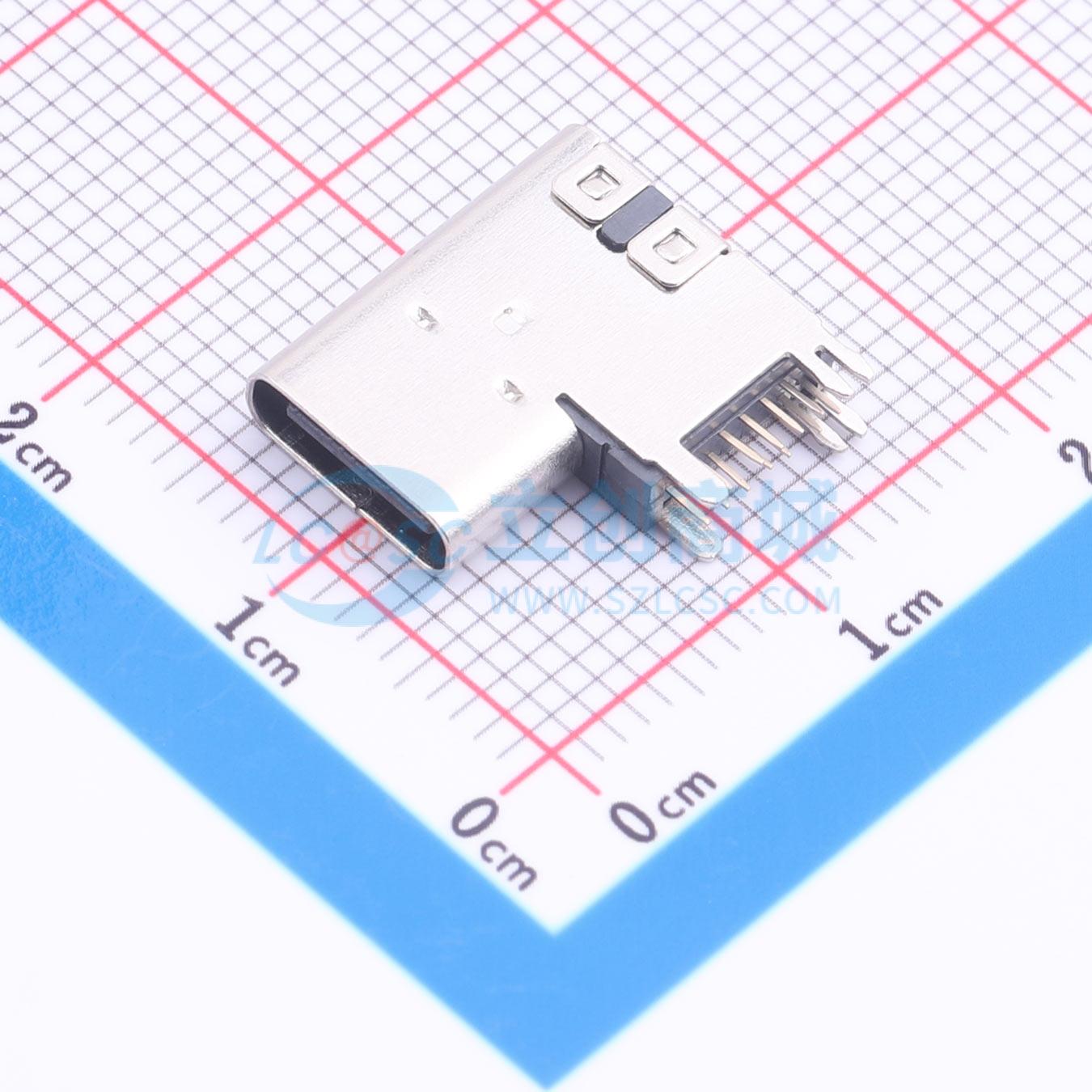 点击查看大图 LAIL-TYPE-C-14PIN-01Y-CC实物图