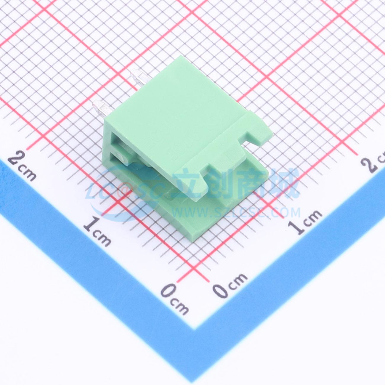 点击查看大图 LAIL-PTB5.08-2P-GN-02-ZC实物图