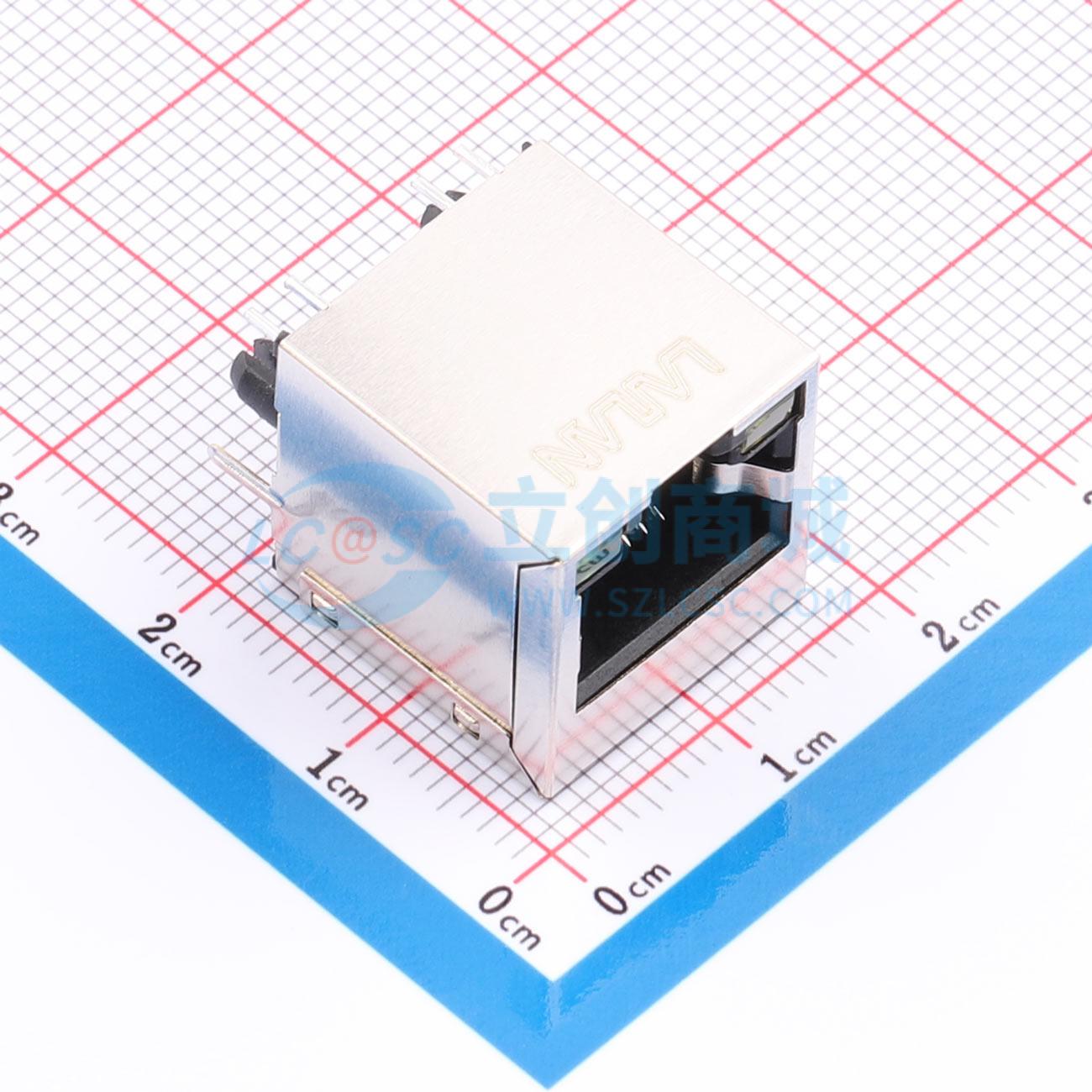 点击查看大图 LAIL-RJ45-LED2-BY-01-ZC实物图