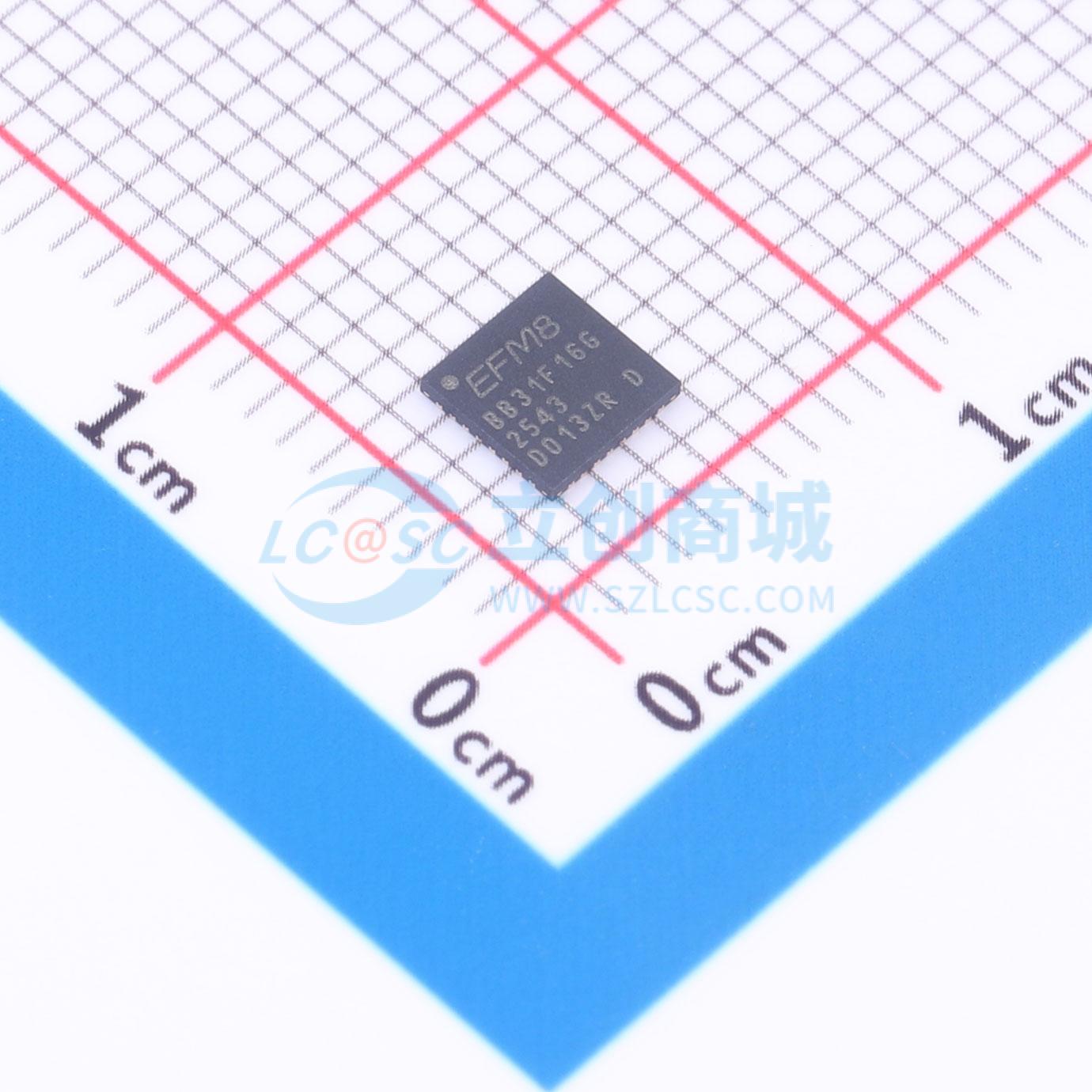 点击查看大图 EFM8BB31F16G-D-QFN32R实物图