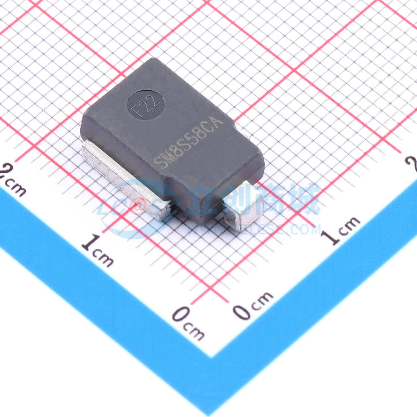 点击查看大图 SM8S58CA实物图