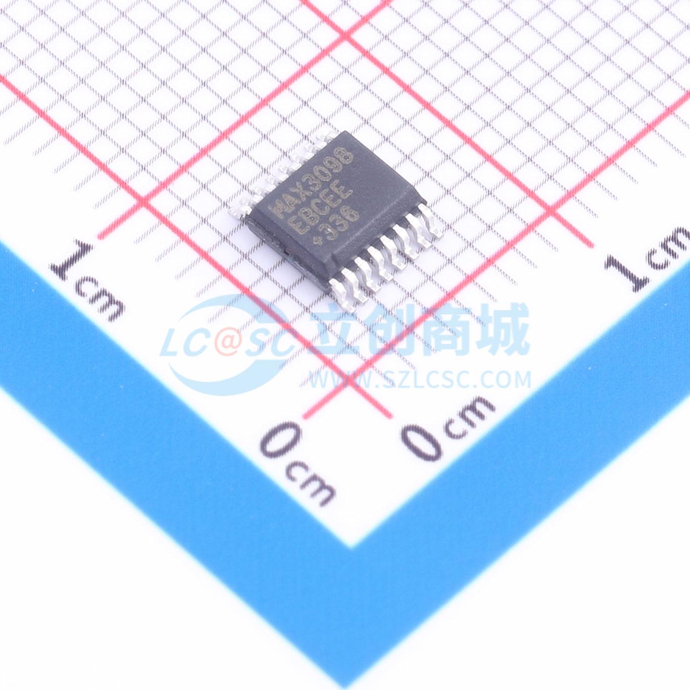 点击查看大图 MAX3098EBCEE+实物图