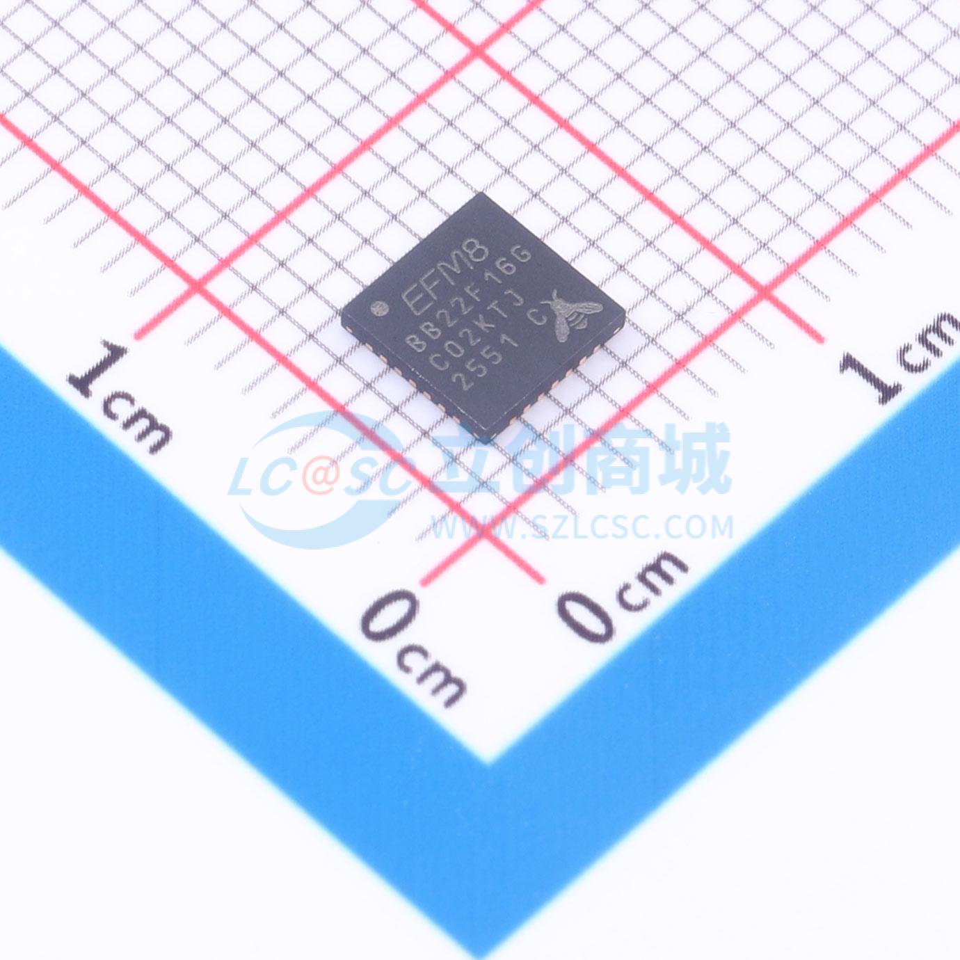 点击查看大图 EFM8BB22F16G-C-QFN28实物图